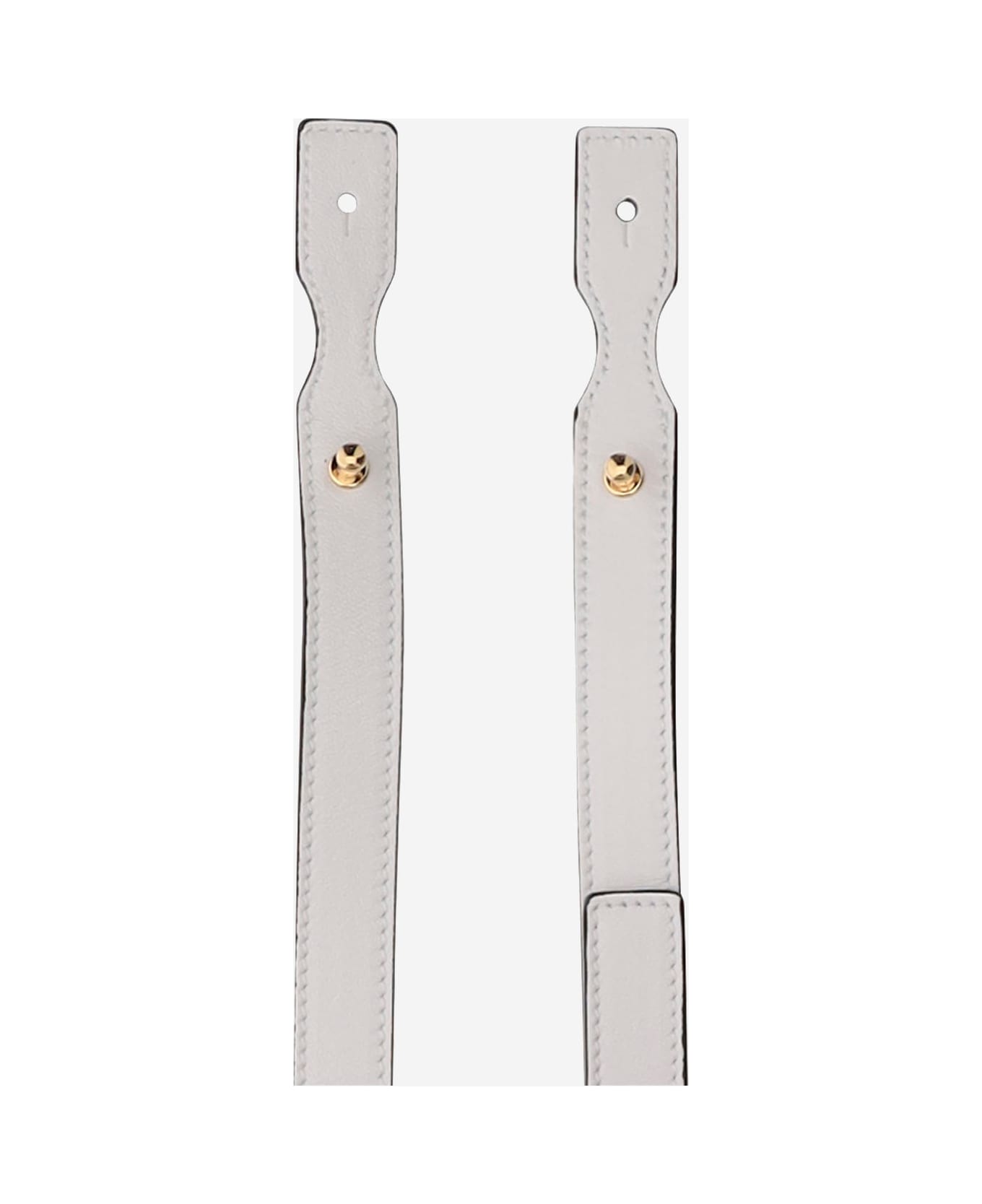 Versace Lambskin Handbag With Logo - White