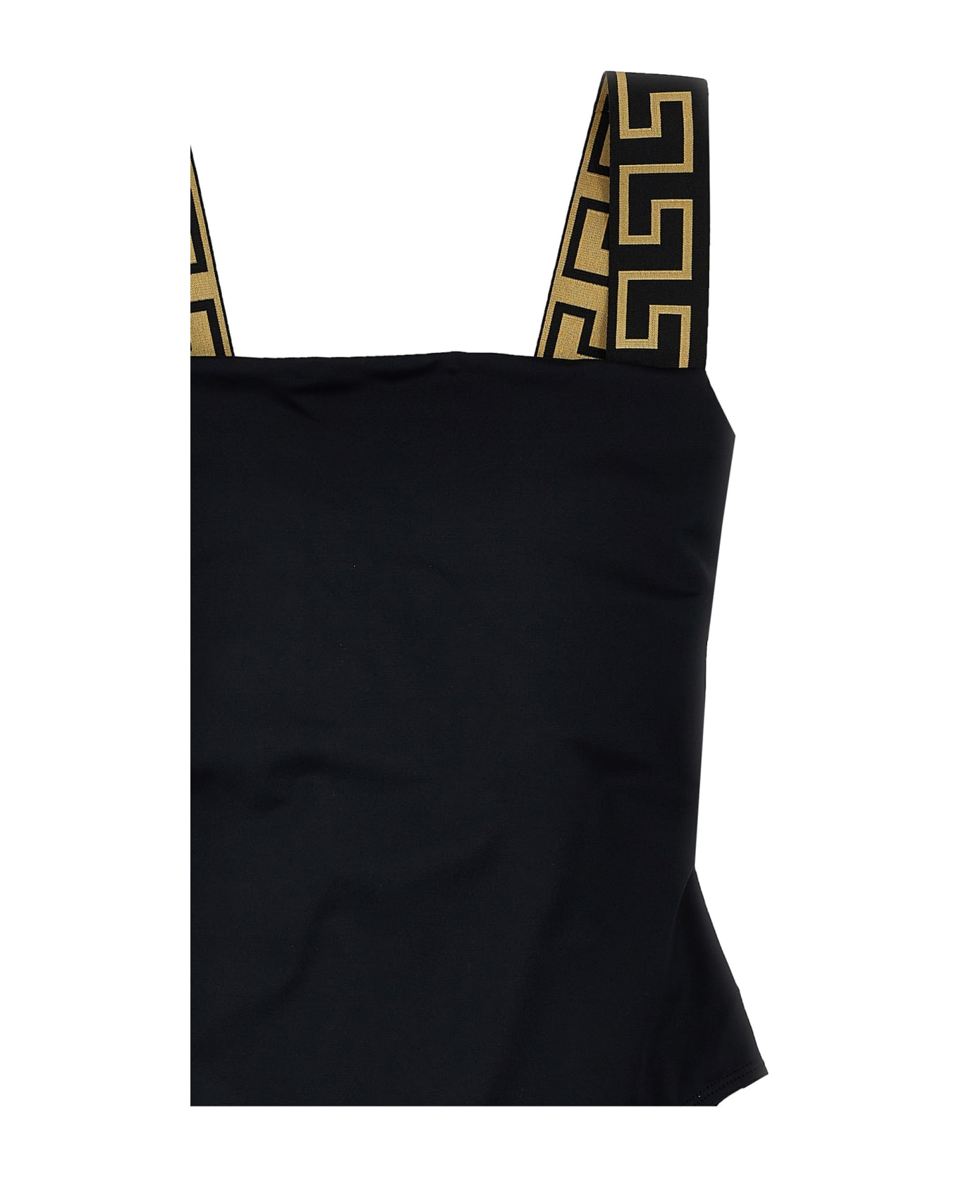 Versace Greca One-piece Swimsuit - Nero