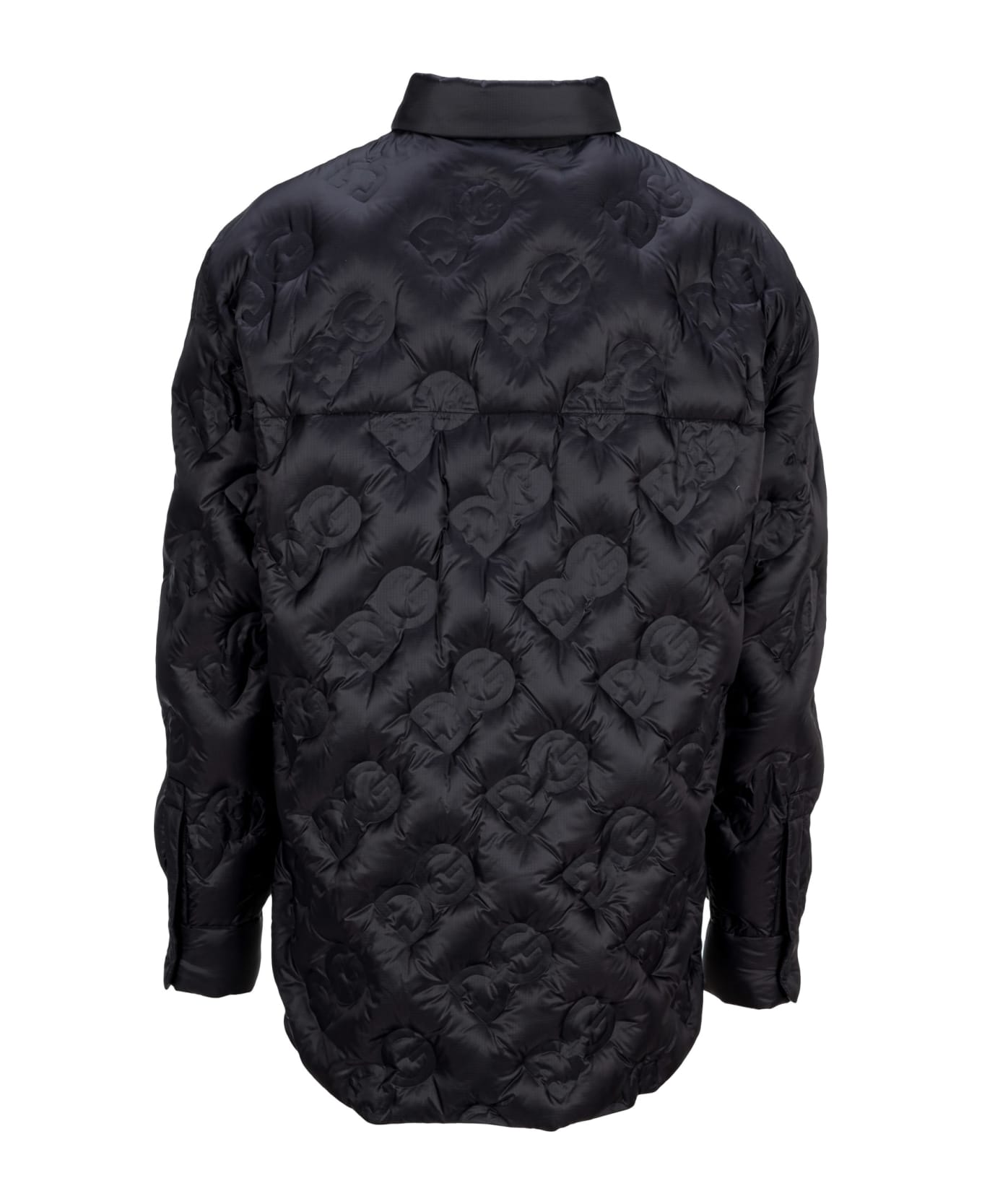 Dolce & Gabbana Dolce&gabbana Quilted Coach Down Jacket With Dg Embroidery - Multicolor