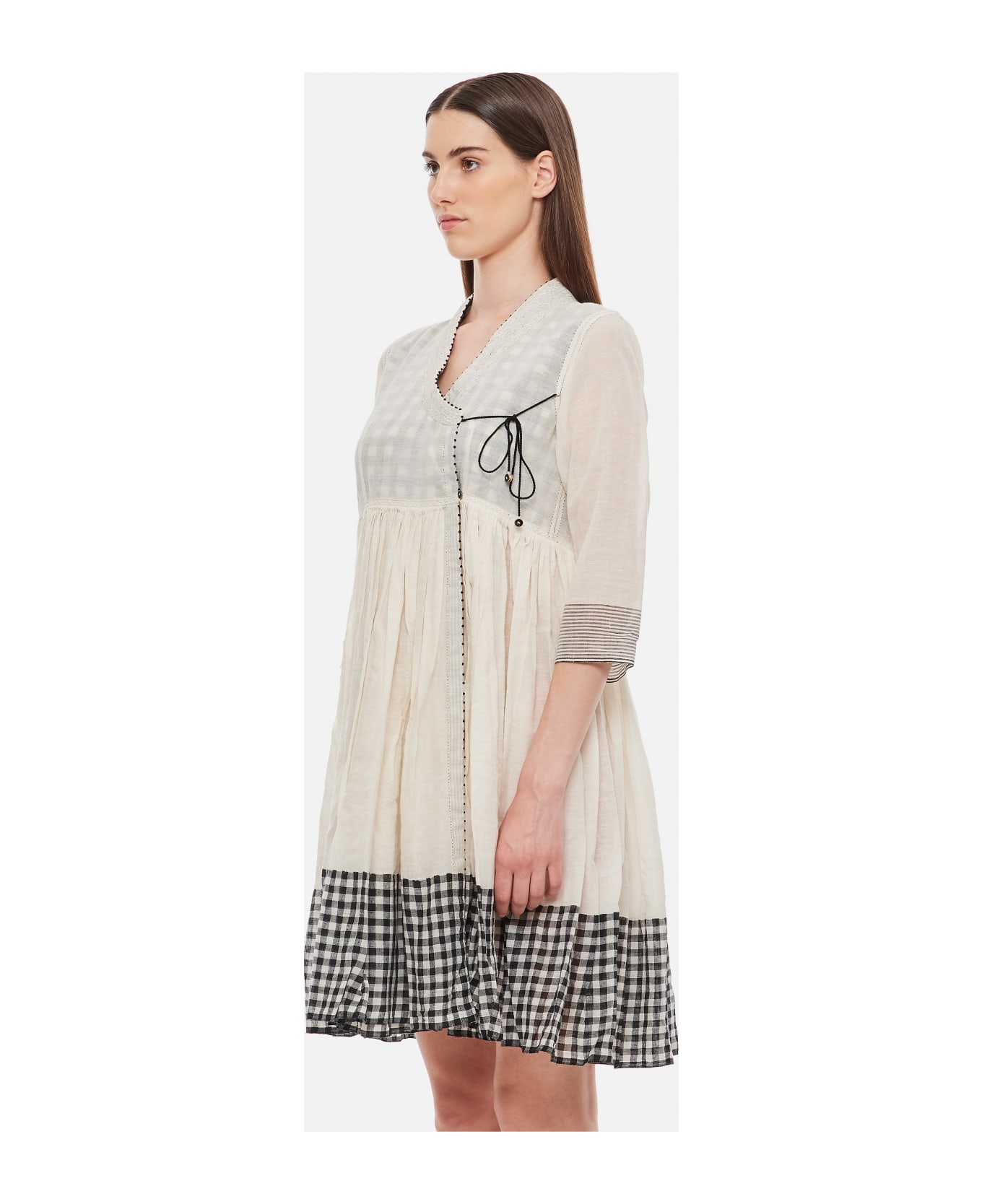 Péro Cotton Dress - White