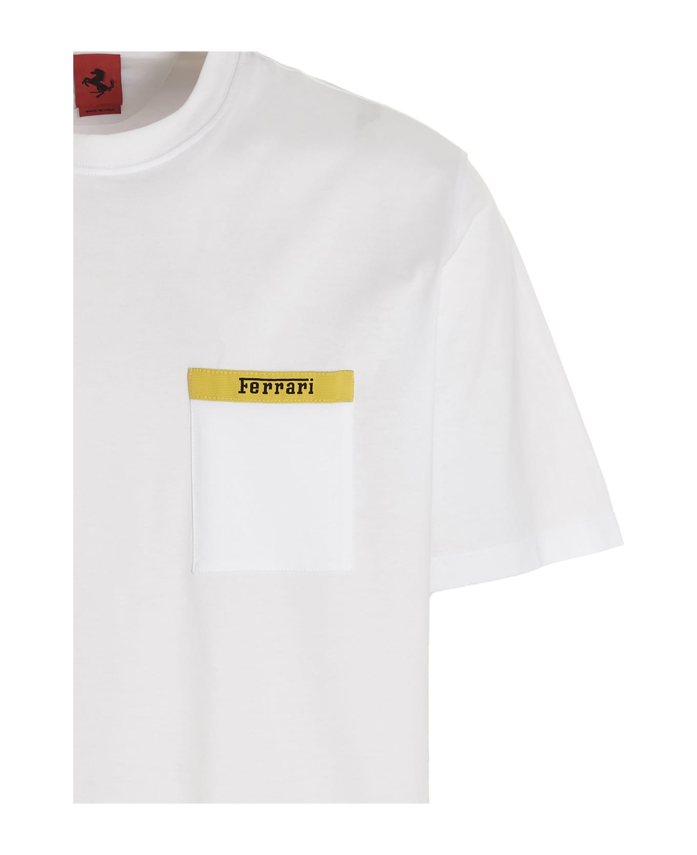 Ferrari 'pocket' T-shirt - WHITE