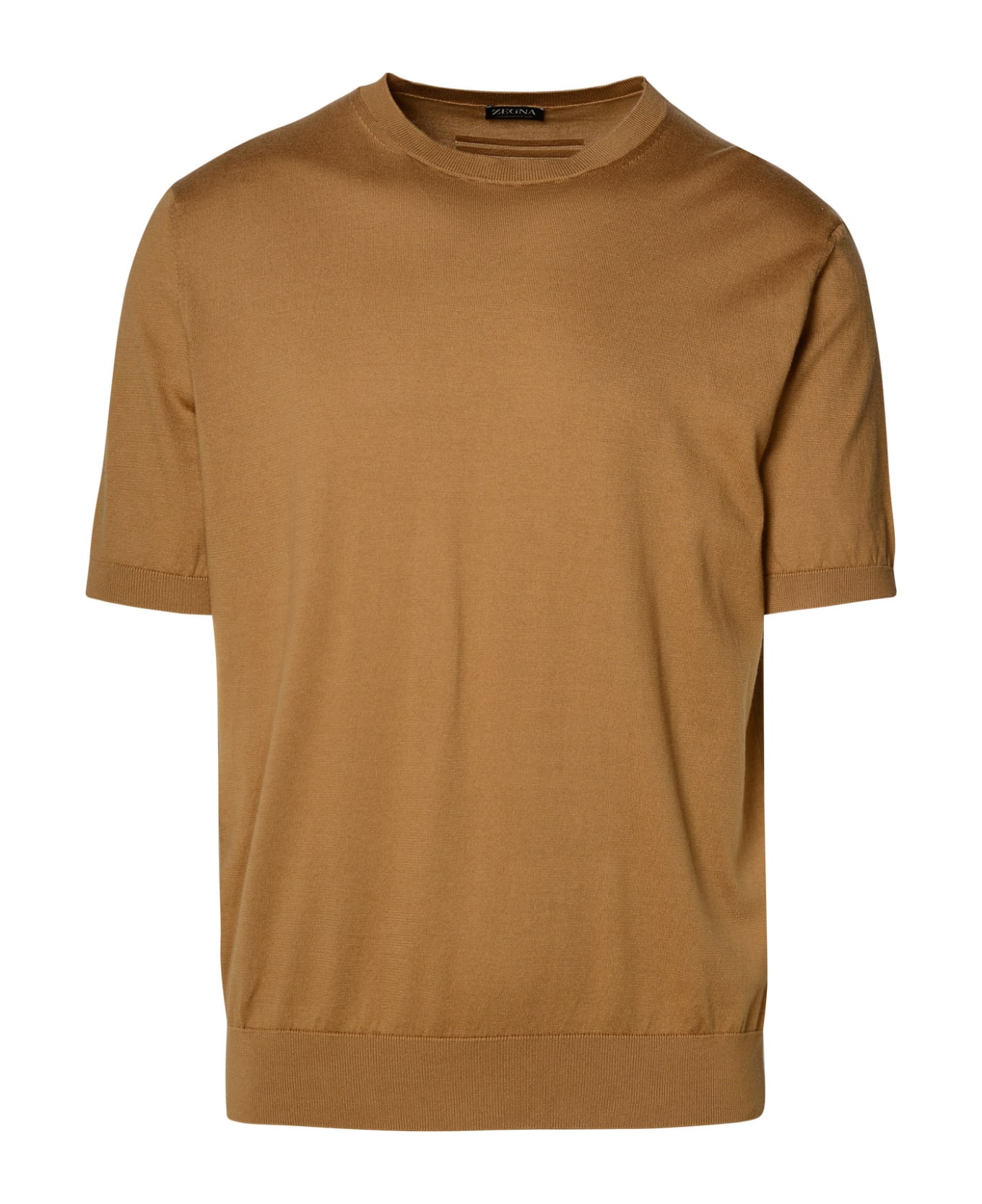 Zegna Brown Cotton T-shirt - Brown シャツ