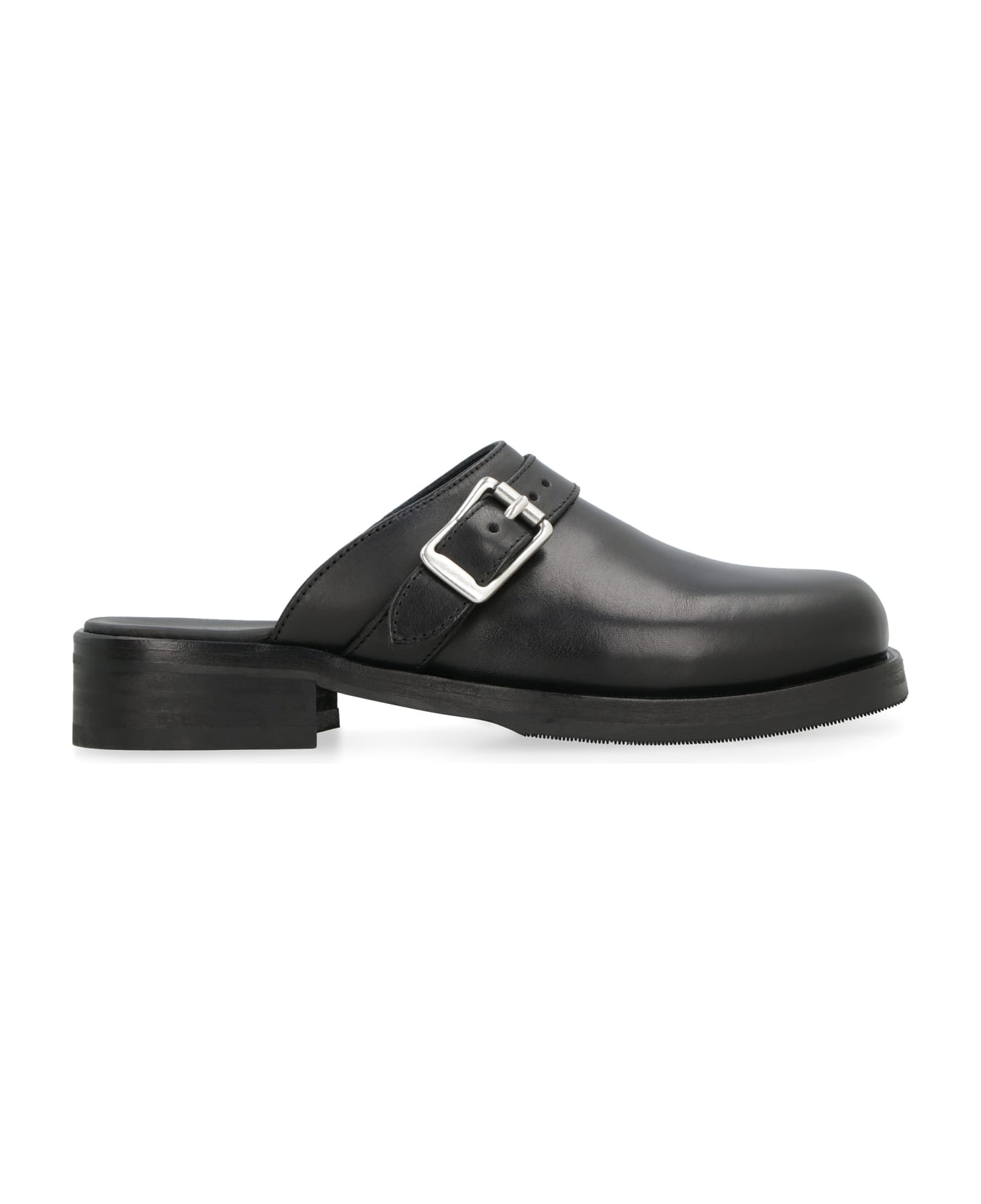 Our Legacy Camion Leather Mules - Black Leather