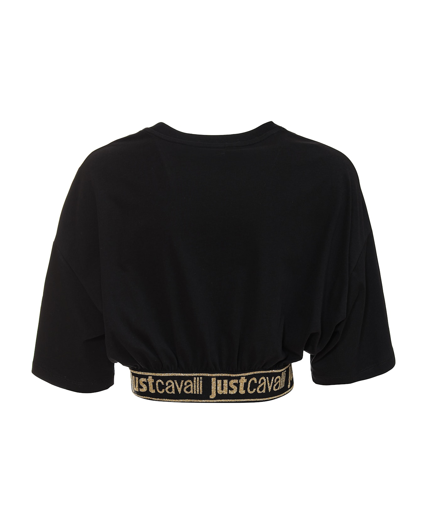 Just Cavalli Black Short Sleeves T-shirt - Black