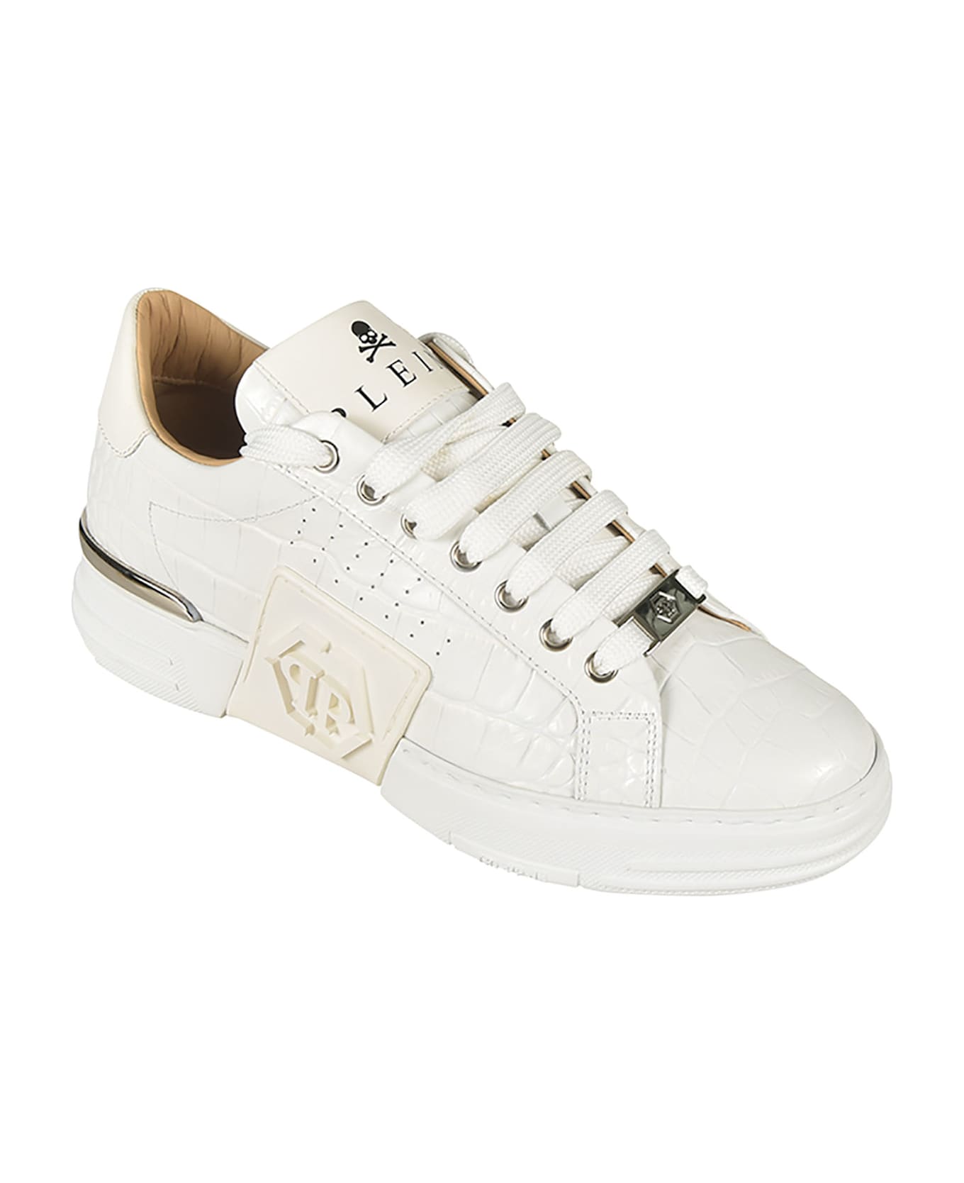 Philipp Plein Strass Low-top Sneakers - White
