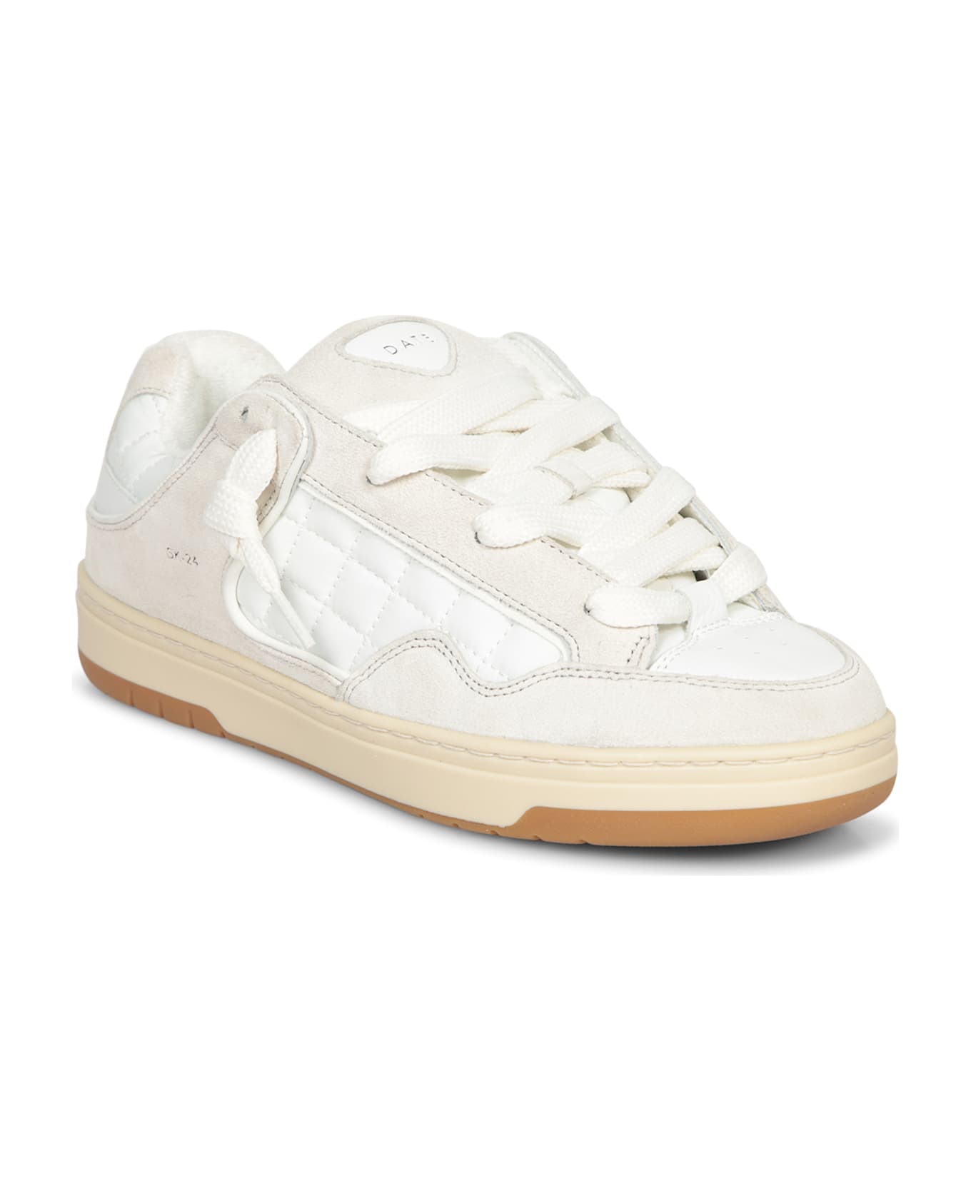 D.A.T.E. White Nylon Skate Sneakers - White