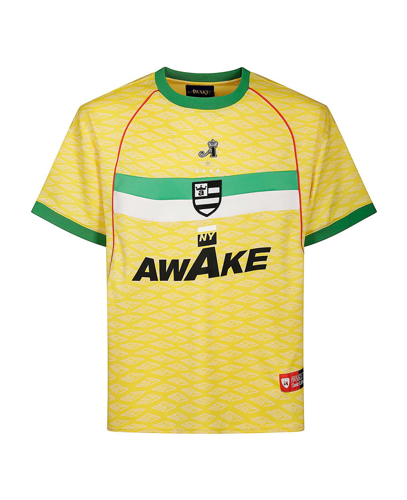 Awake NY Sport Jersey Ss Top - Yellow