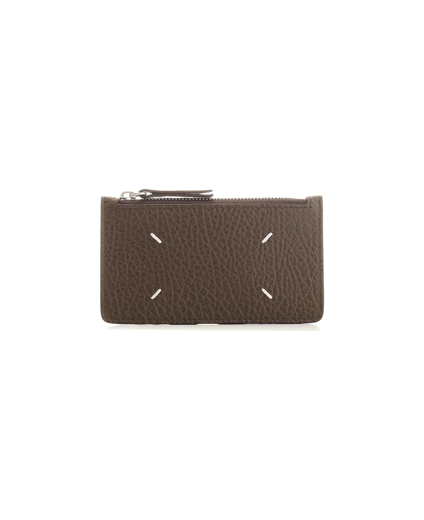 Maison Margiela "four Stitches" Card Holder - Brown