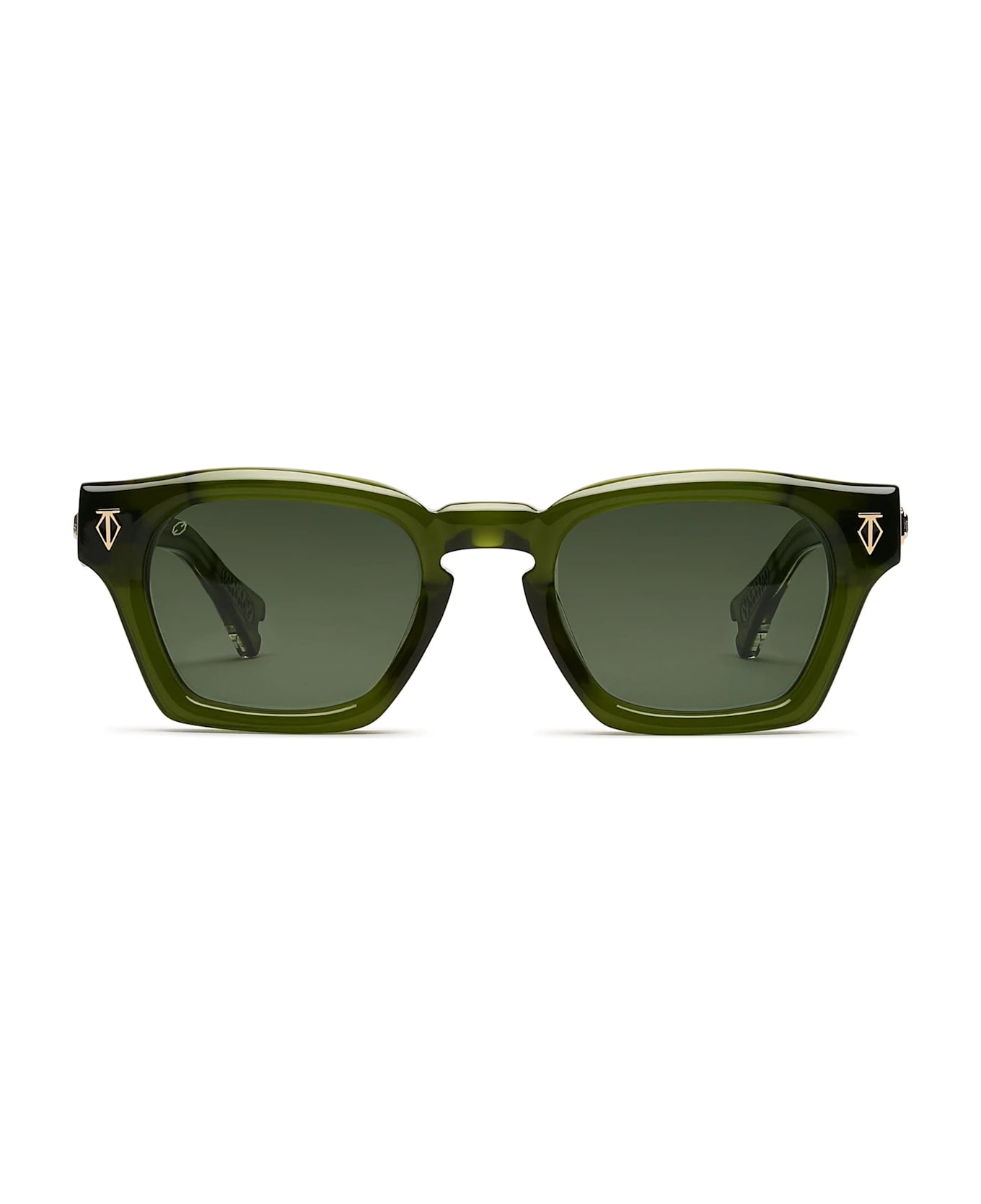 T Henri Maison Galactique - Gyra - Trefoil Sunglasses - green