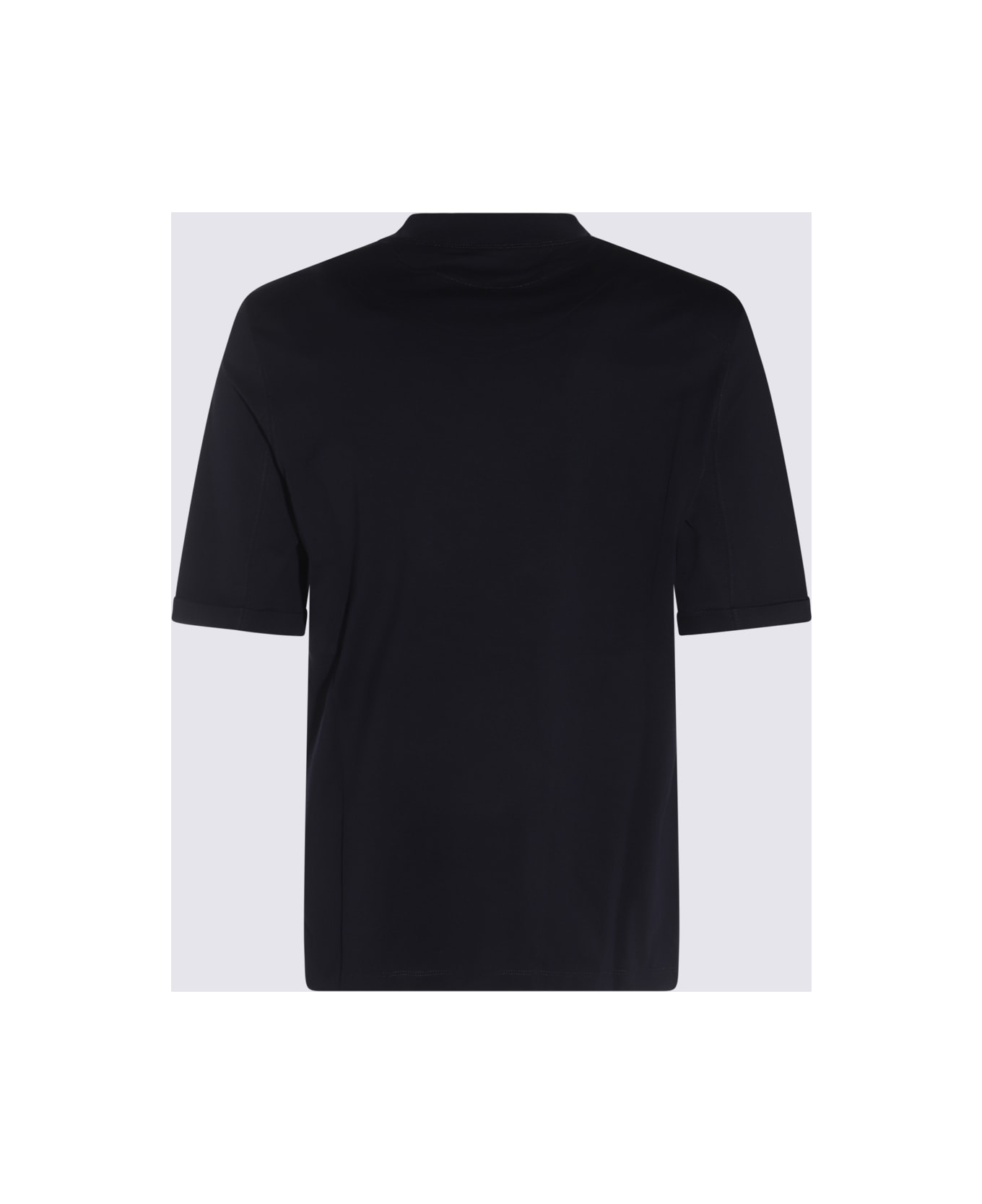 Brunello Cucinelli Dark Blue Cotton T-shirt - Blue