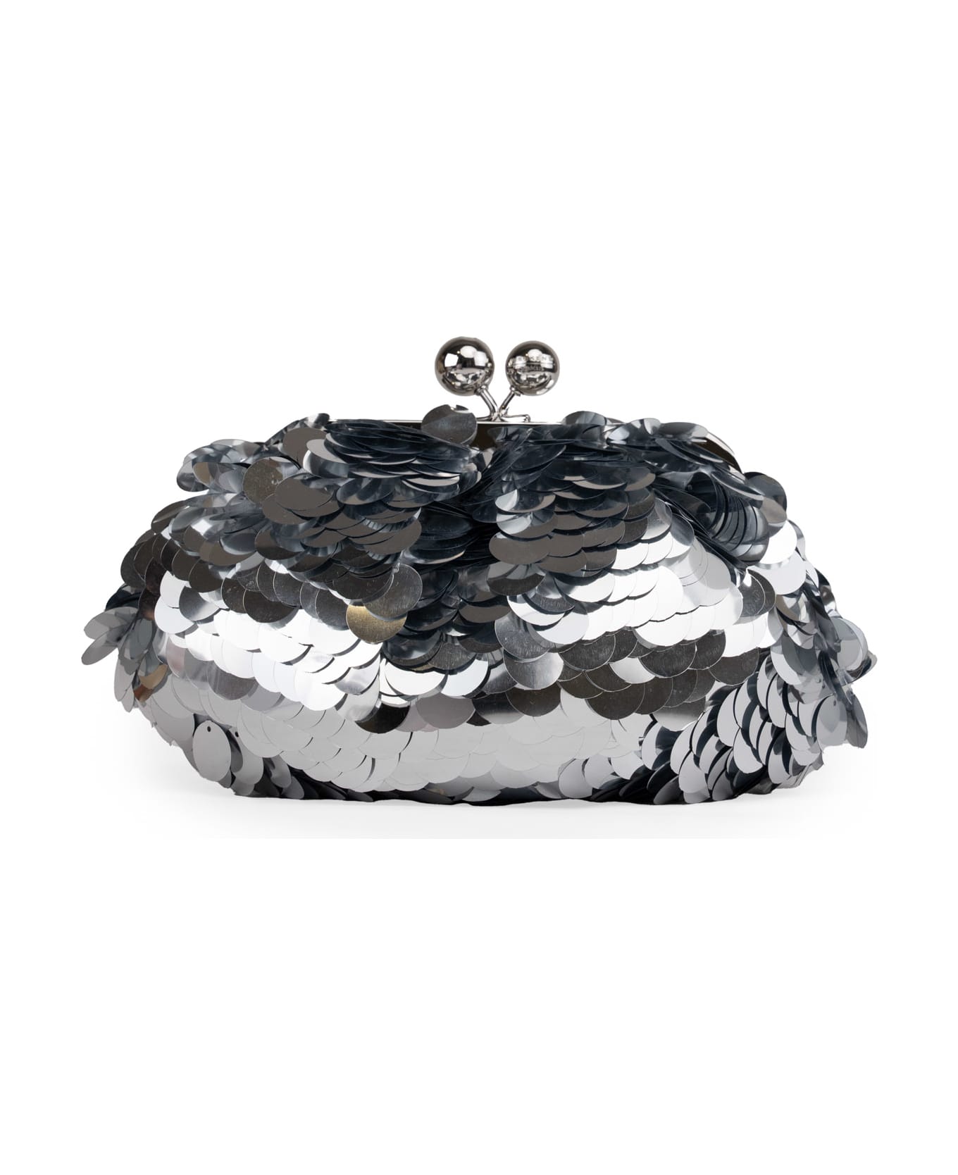 Weekend Max Mara Pasticcino Small Recital Bag With Sequins - SILVER