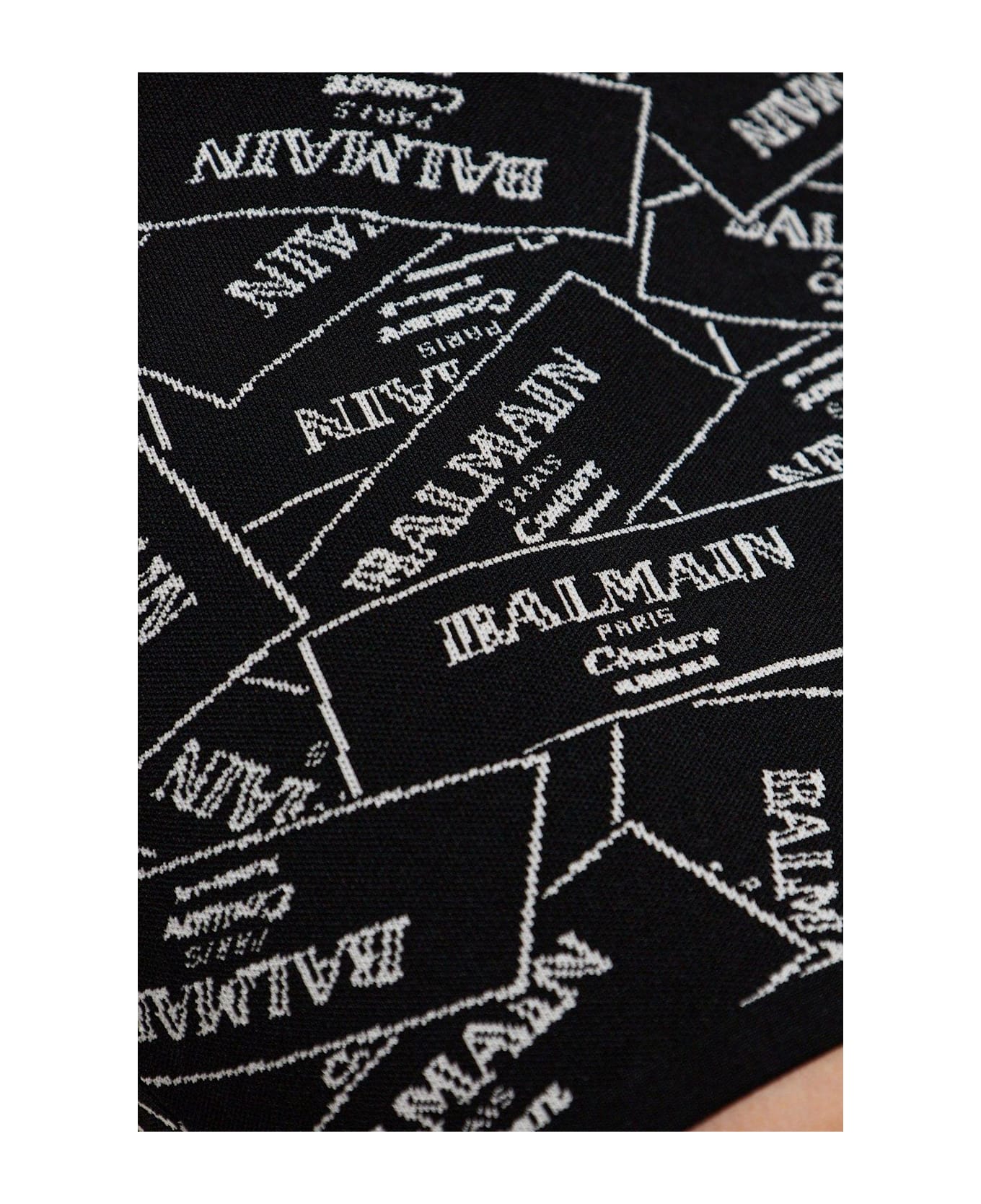 Balmain Logo Detailed Mini Skirt - Nero