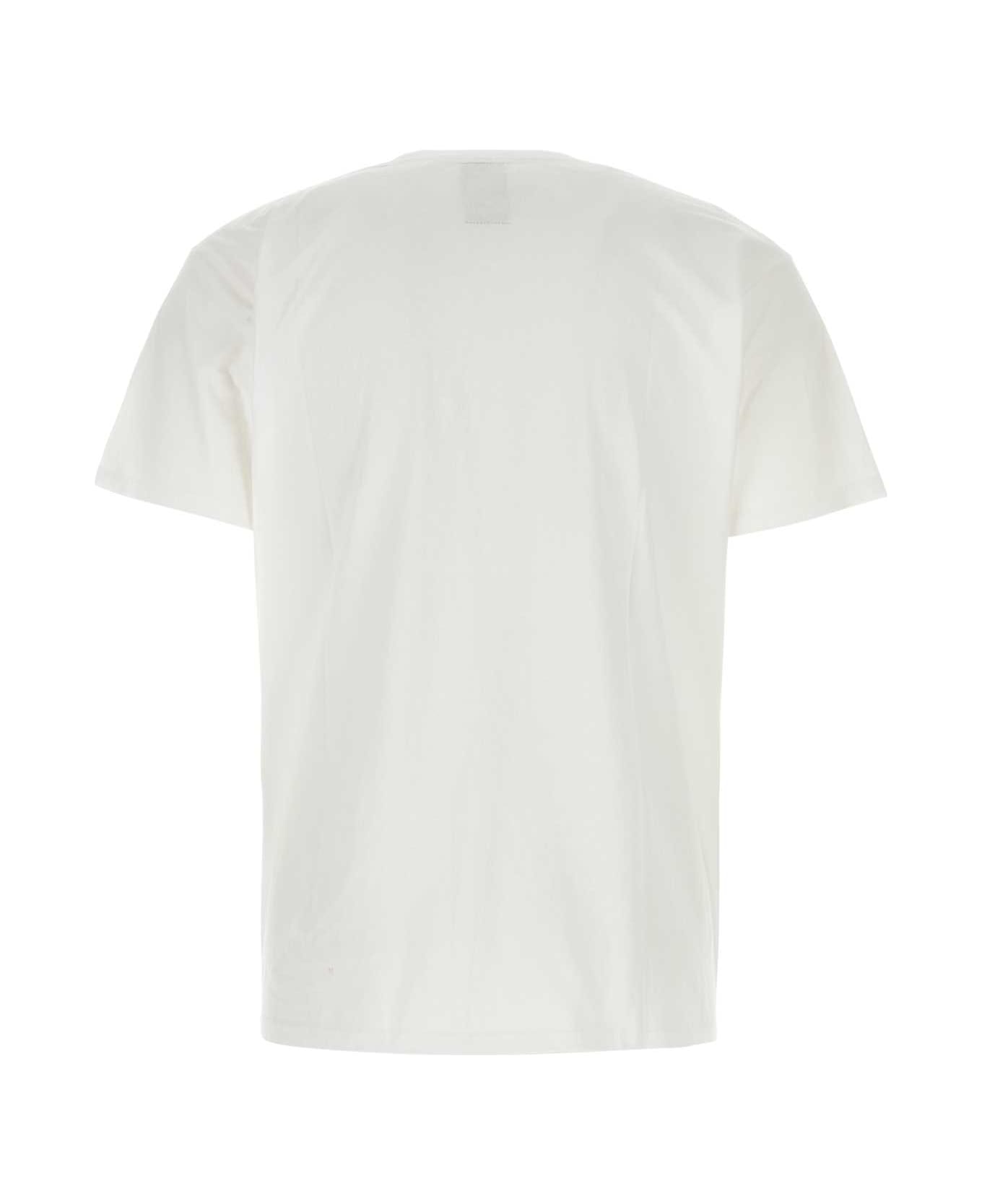 Wild Donkey White Cotton T-shirt - WD018 Tシャツ