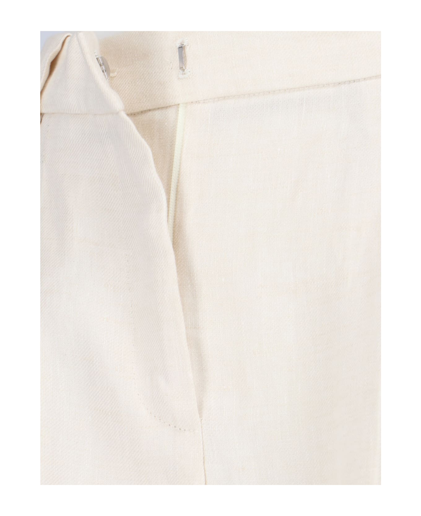 Incotex Linen Pants - Crema