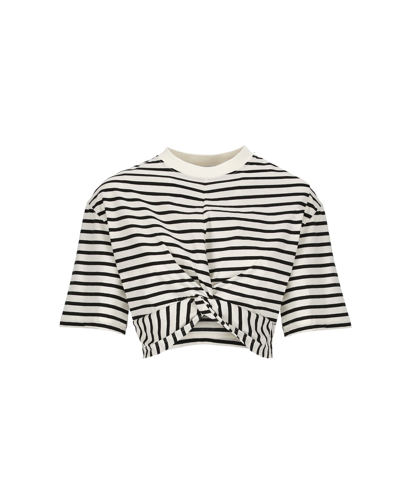 MSGM Striped T-shirt - White
