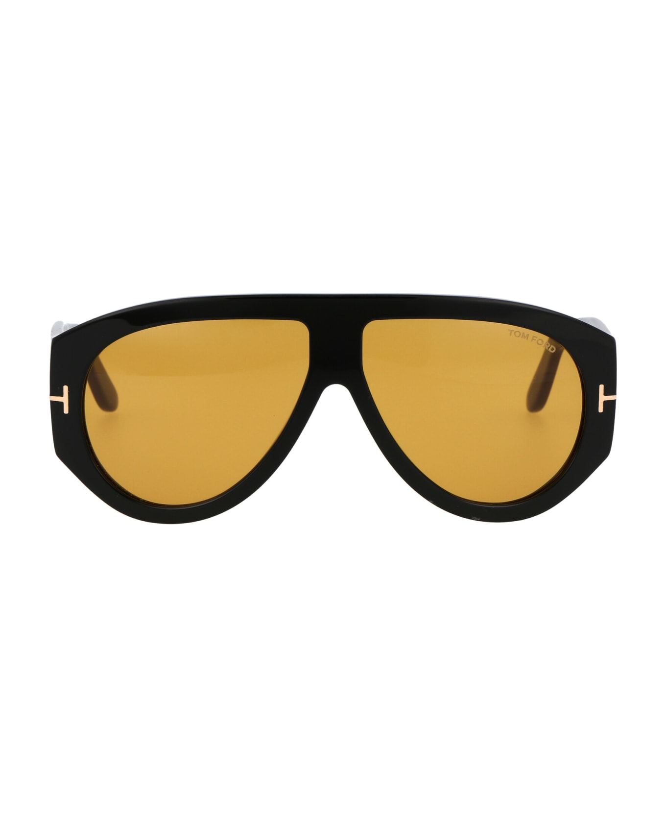 Tom Ford Eyewear Bronson Sunglasses - 01E Nero Lucido / Marrone