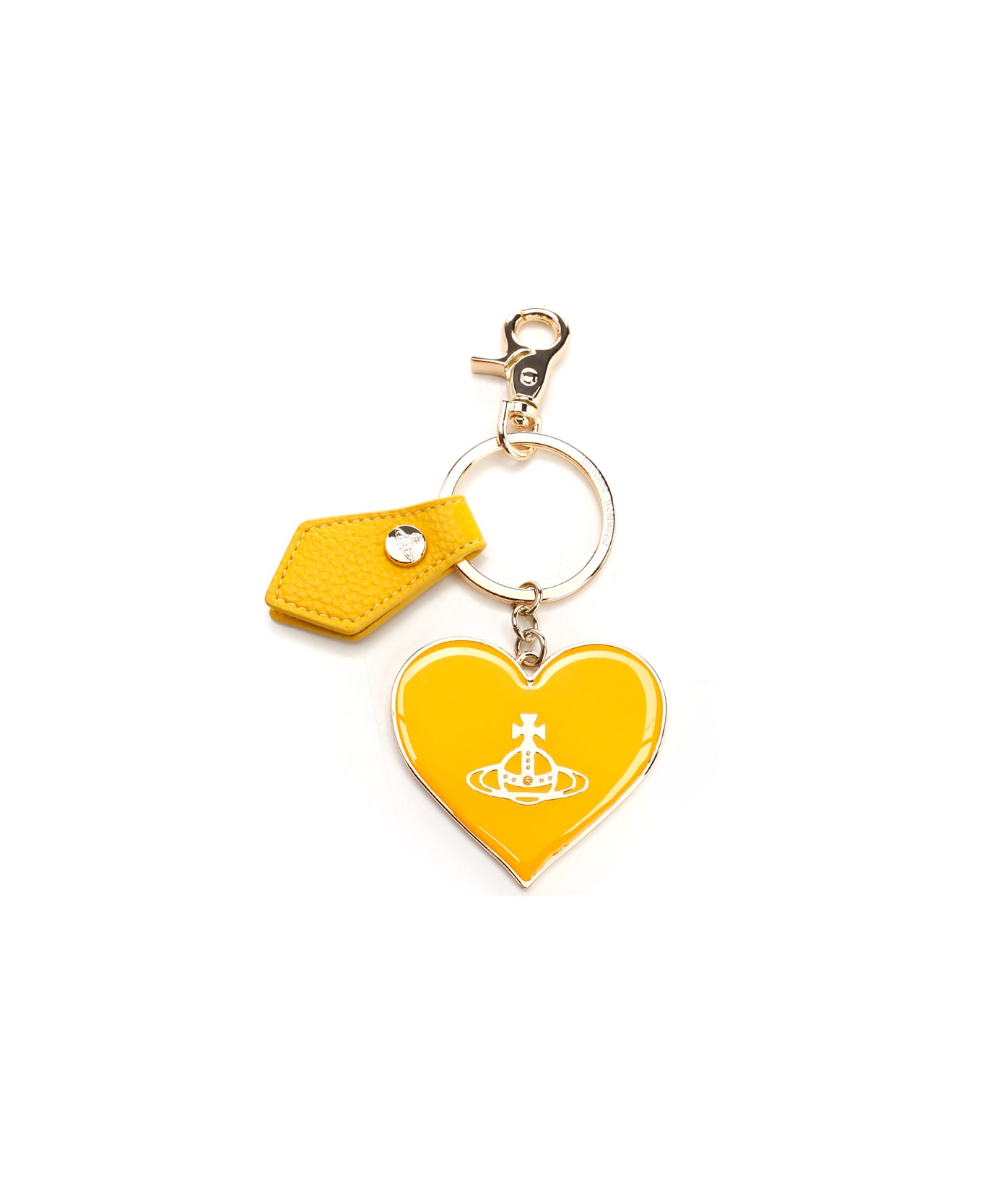 Vivienne Westwood Logo-engraved Keychain - Yellow