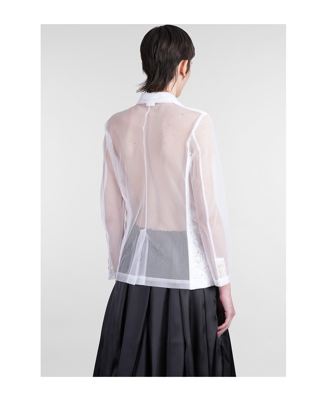 【送料&関税込】Comme des GarAons Blazer In White Nylon Comme des Garçons Homme: Men's Blazer (Black) | DSMNY E-SHOP