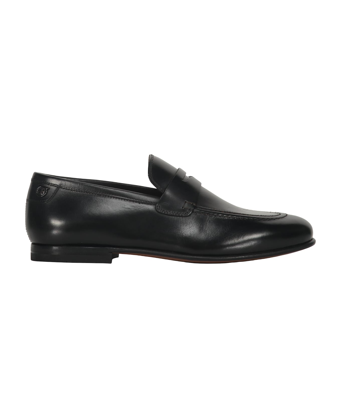 Ferragamo Leather Loafers - black