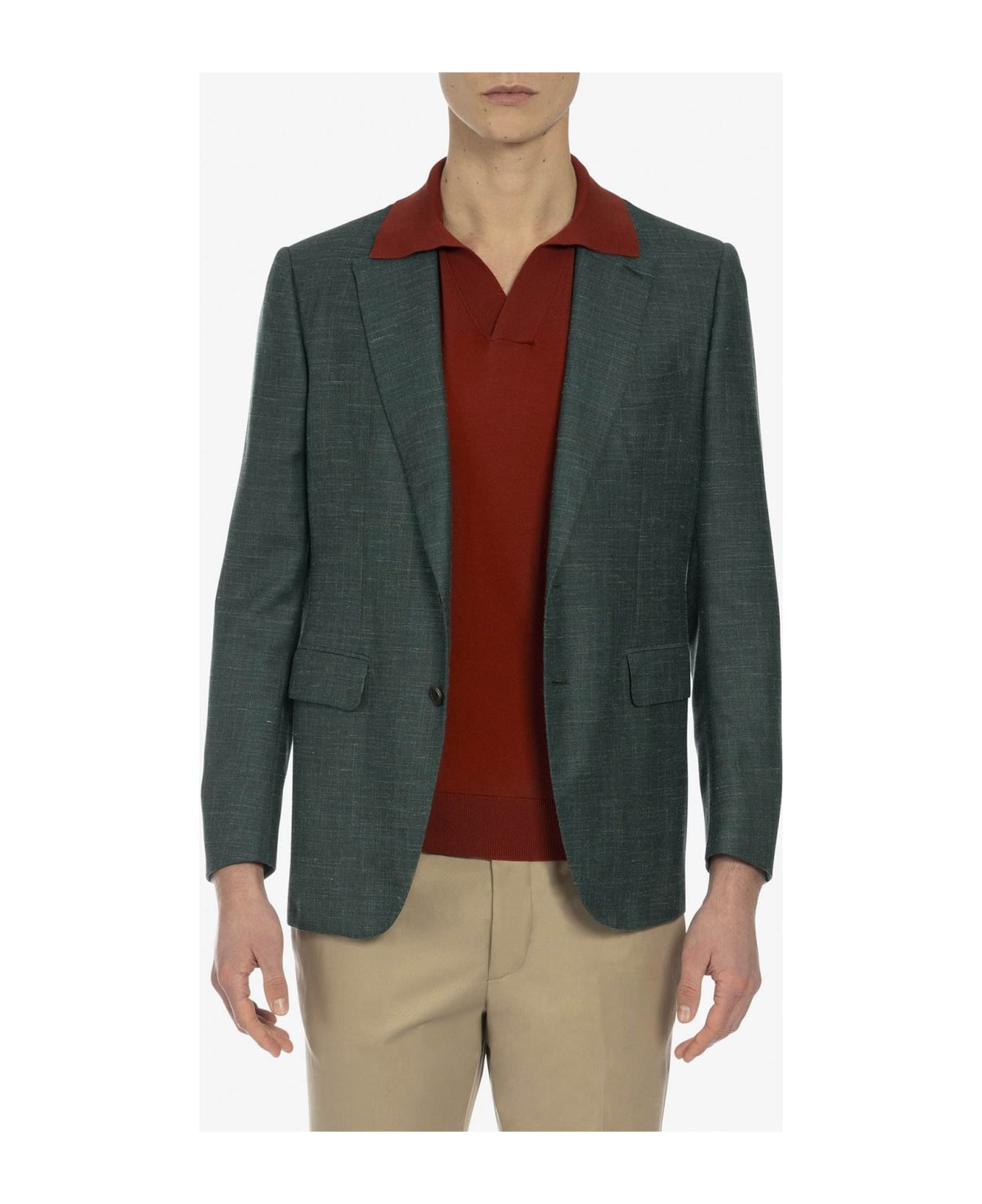 Larusmiani Godard Tailored Jacket Jacket - Teal