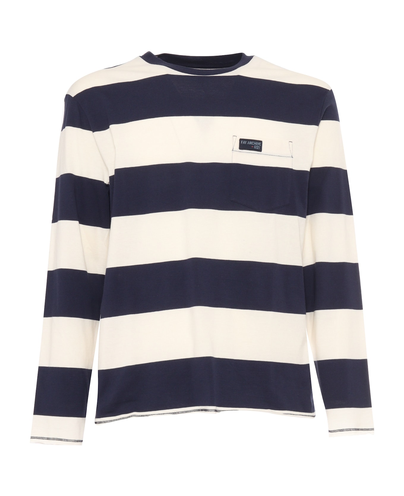 Fay Striped Archive T-shirt - MULTICOLOR