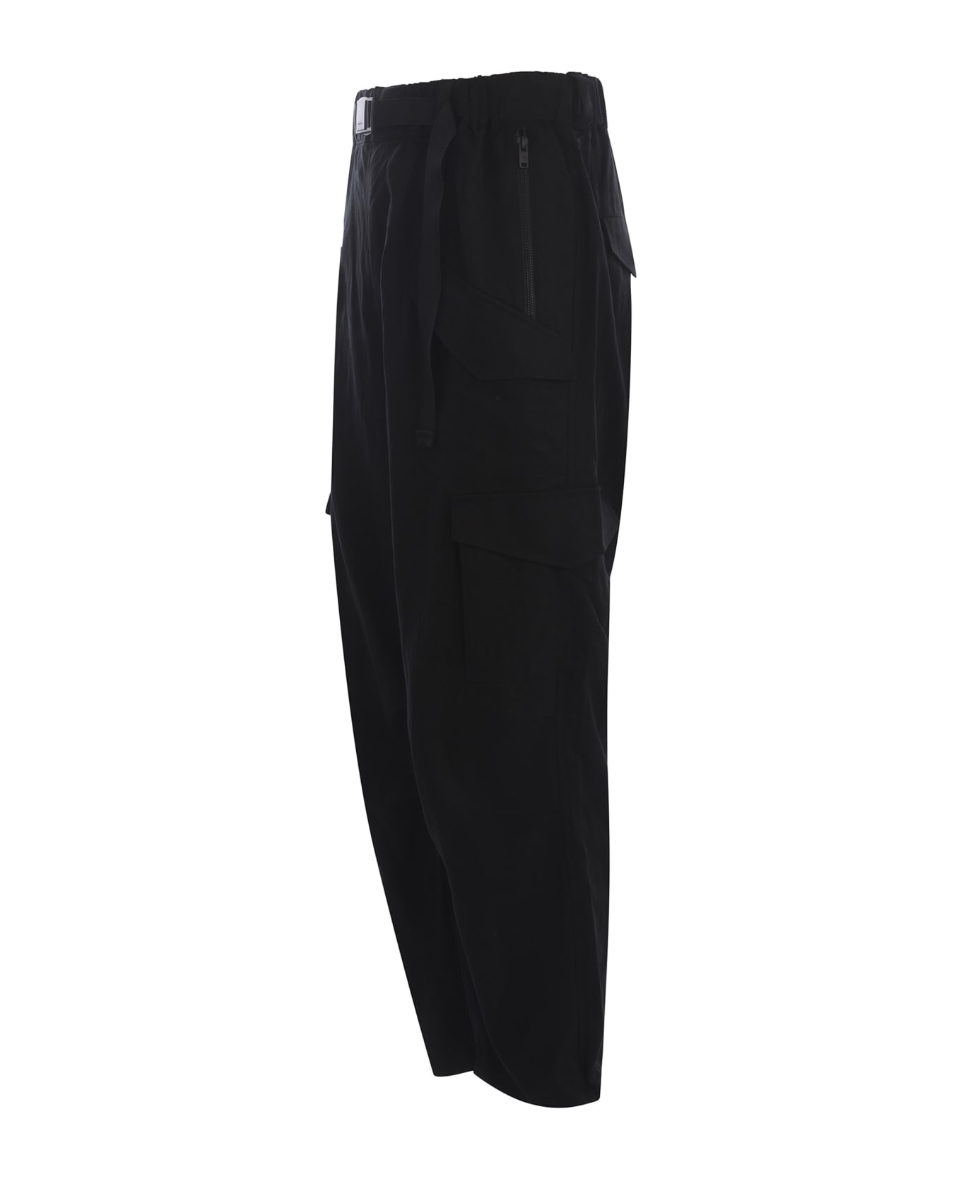 Y-3 Trousers Y-3 "wash" Made Of Nylon - Nero ボトムス