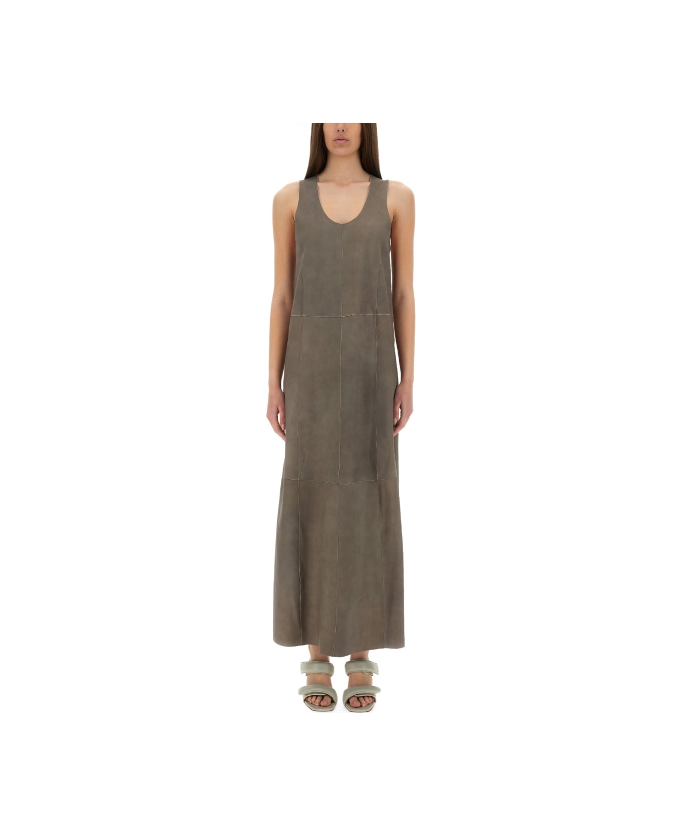 Alysi Suede Dress - GREY