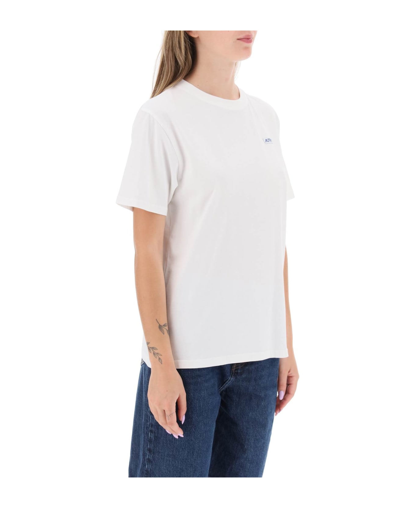 Autry Crew-neck Cotton T-shirt - White シャツ
