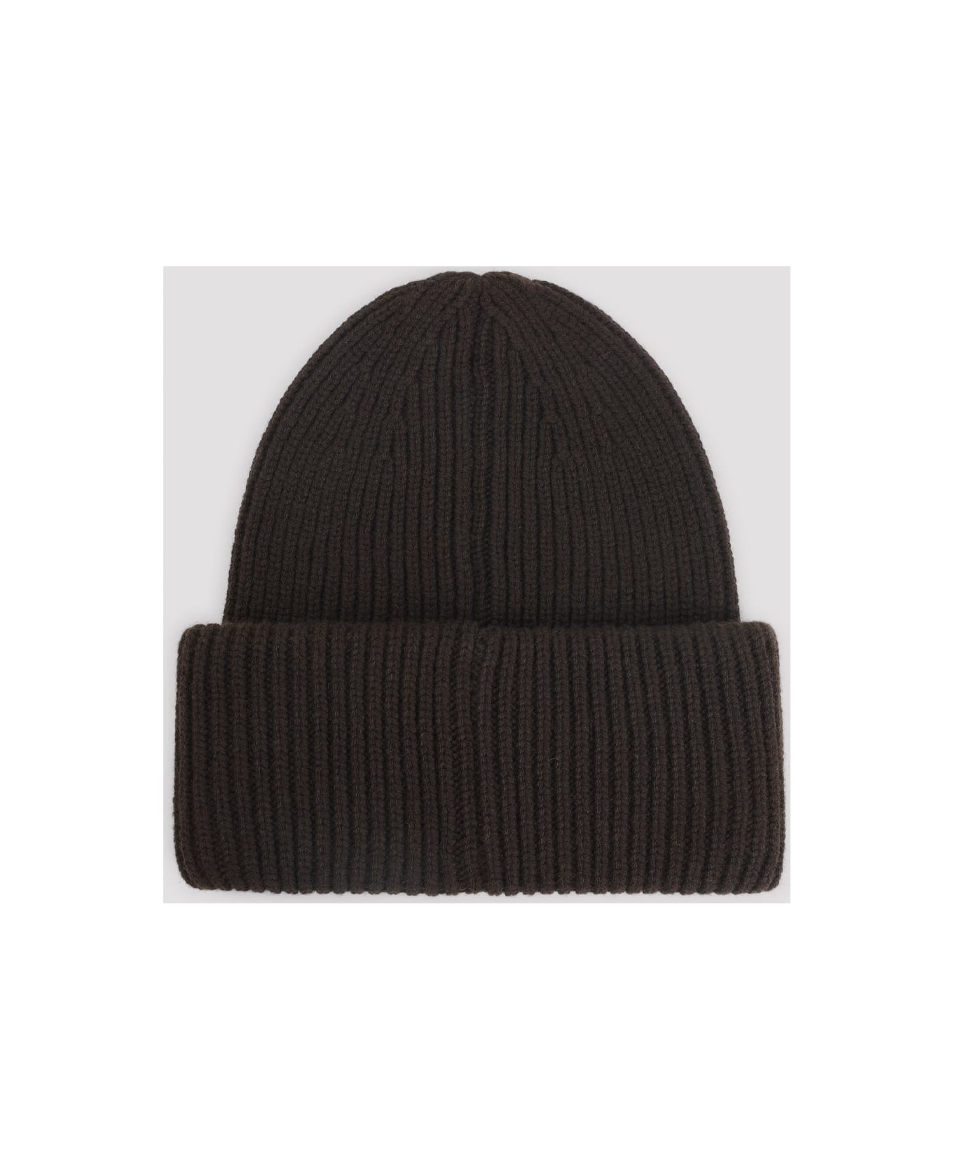 Moncler Virgin Wool Hat - Brown