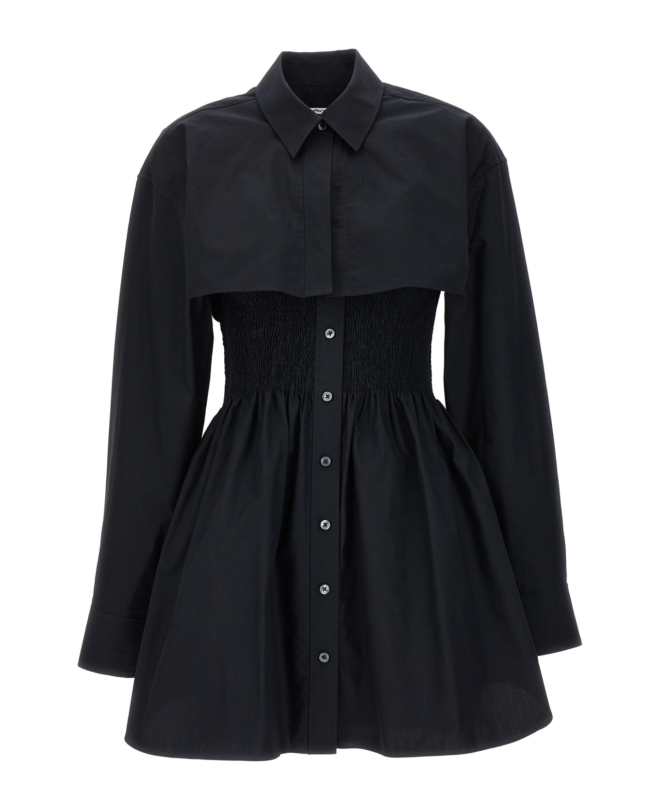 T by Alexander Wang 'smocked Mini' Dress - Black  