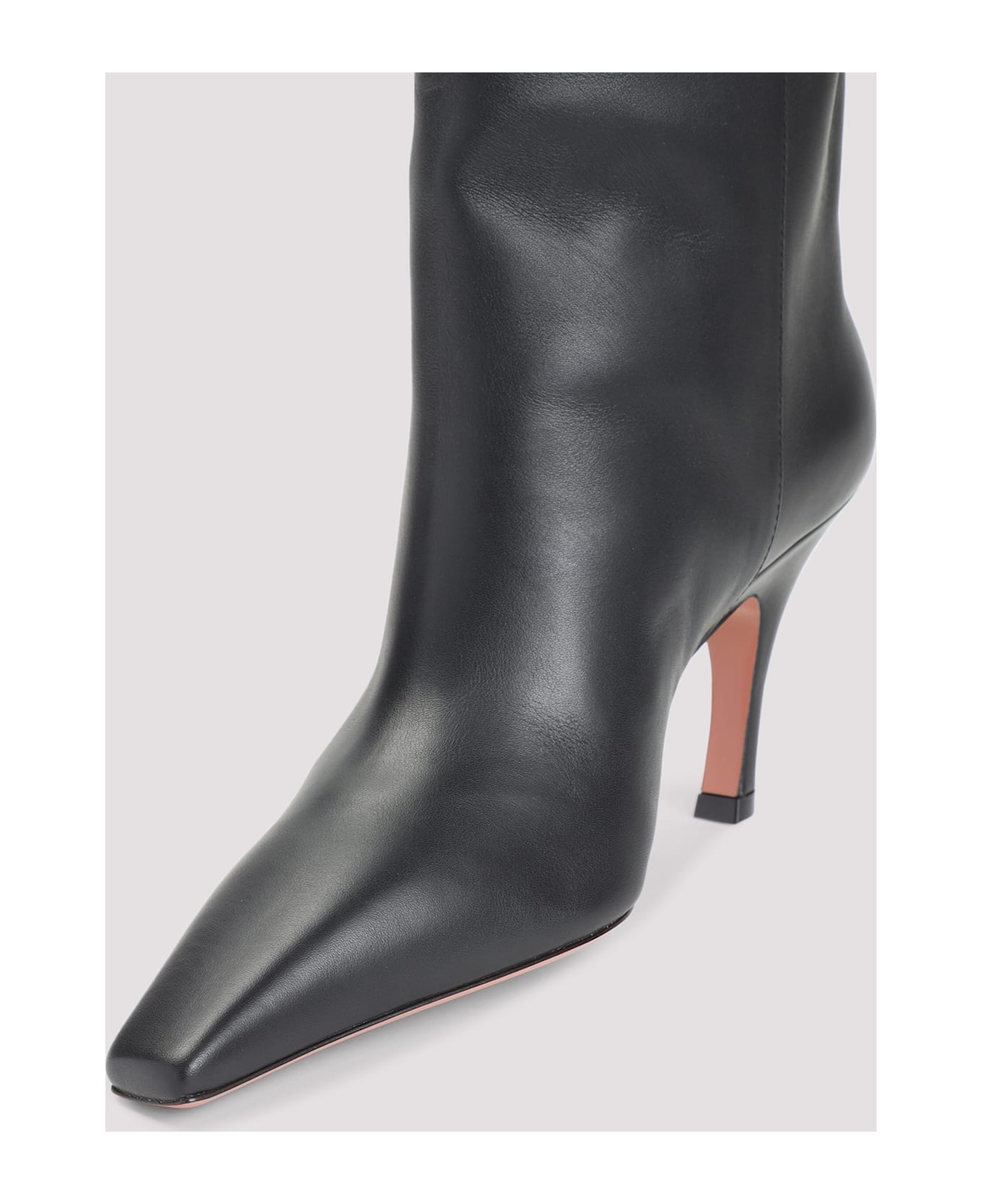 Amina Muaddi Mona 80 Boots - Black