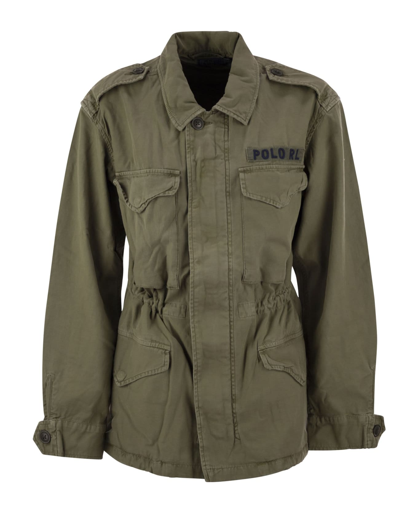 Polo Ralph Lauren Cotton Twill Military Jacket - Military Green