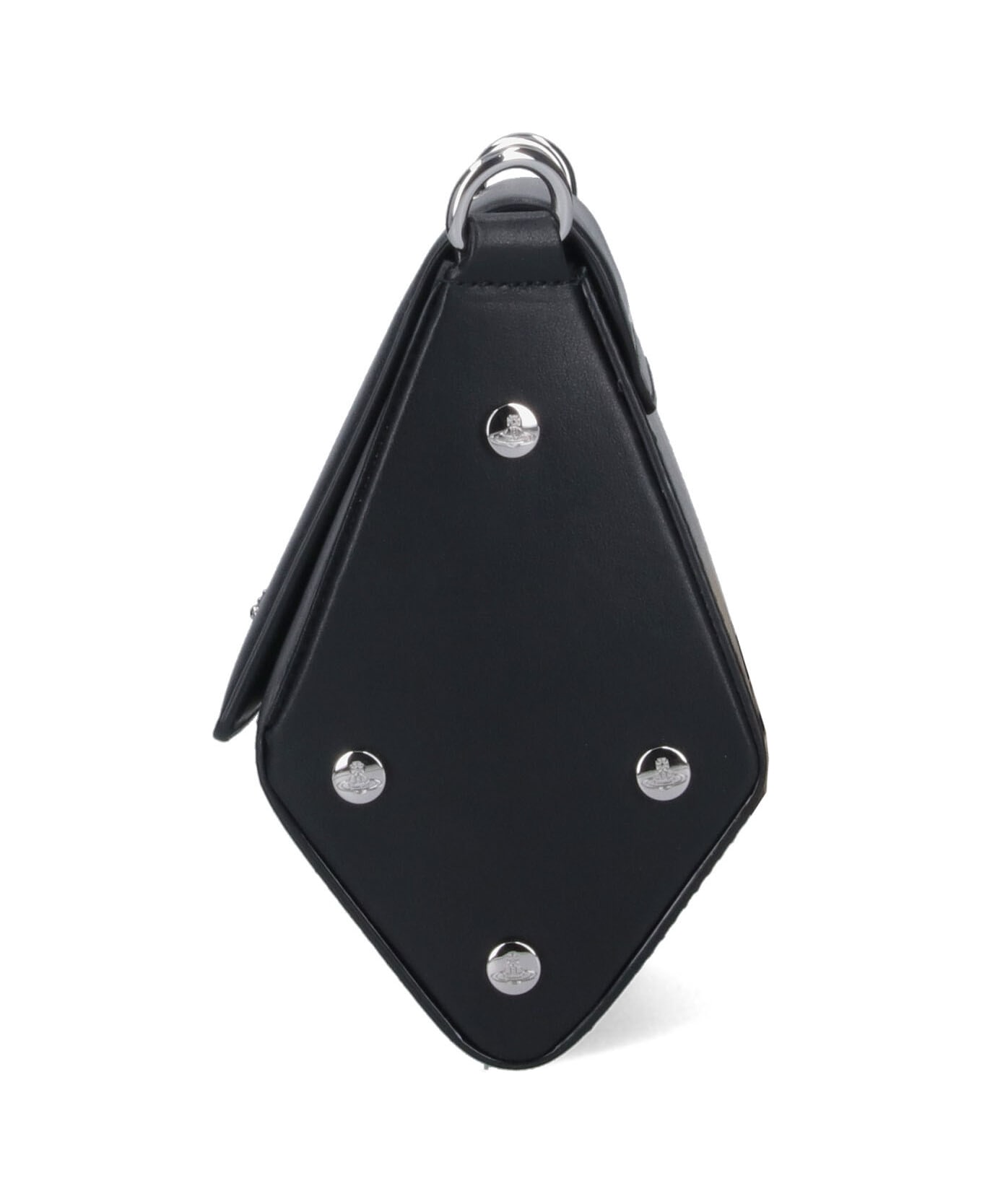 Vivienne Westwood Logo Shoulder Bag - Black  