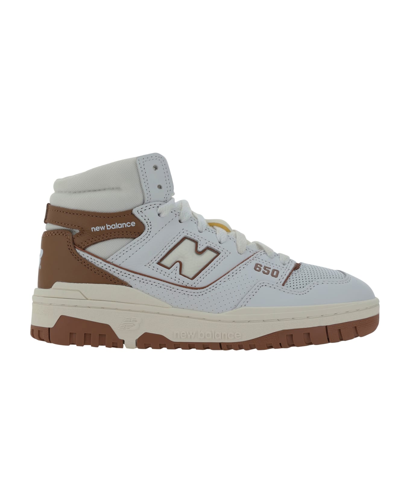 New Balance 550 High Sneakers - White/brick Maroon