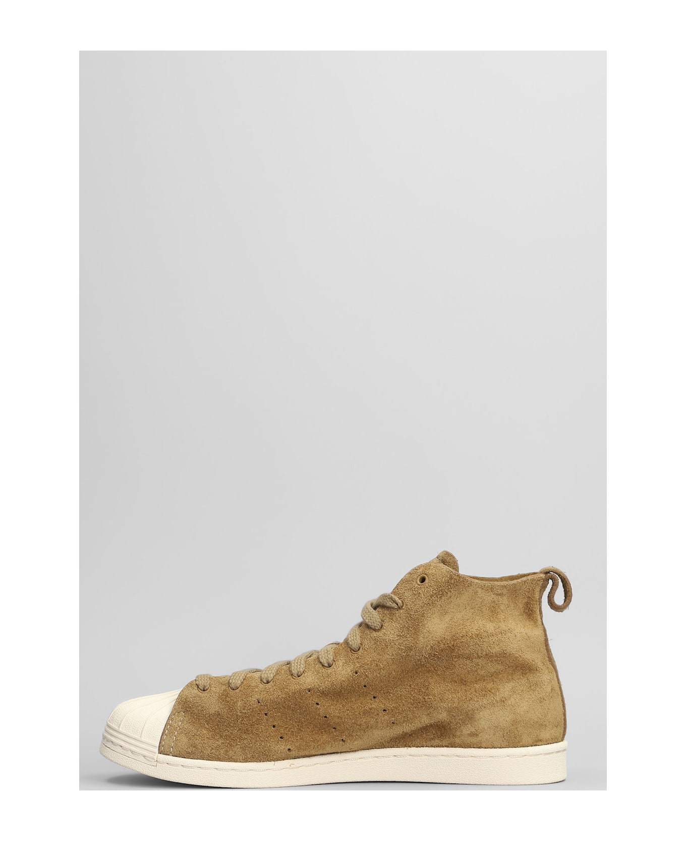 Adidas Originals by Wales Bonner Superstar Hi Sneakers In Brown Suede - brown