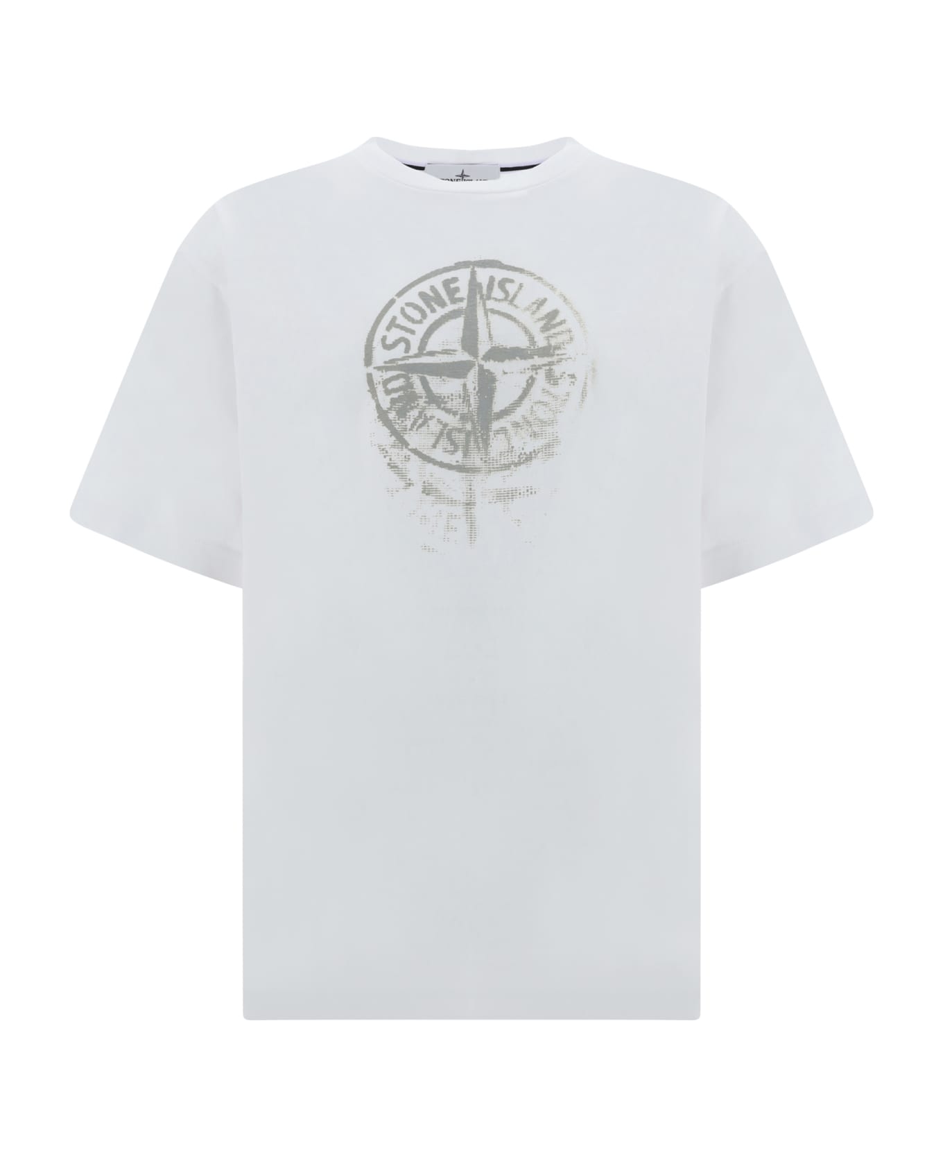 Stone Island Organic Cotton T-shirt - White シャツ
