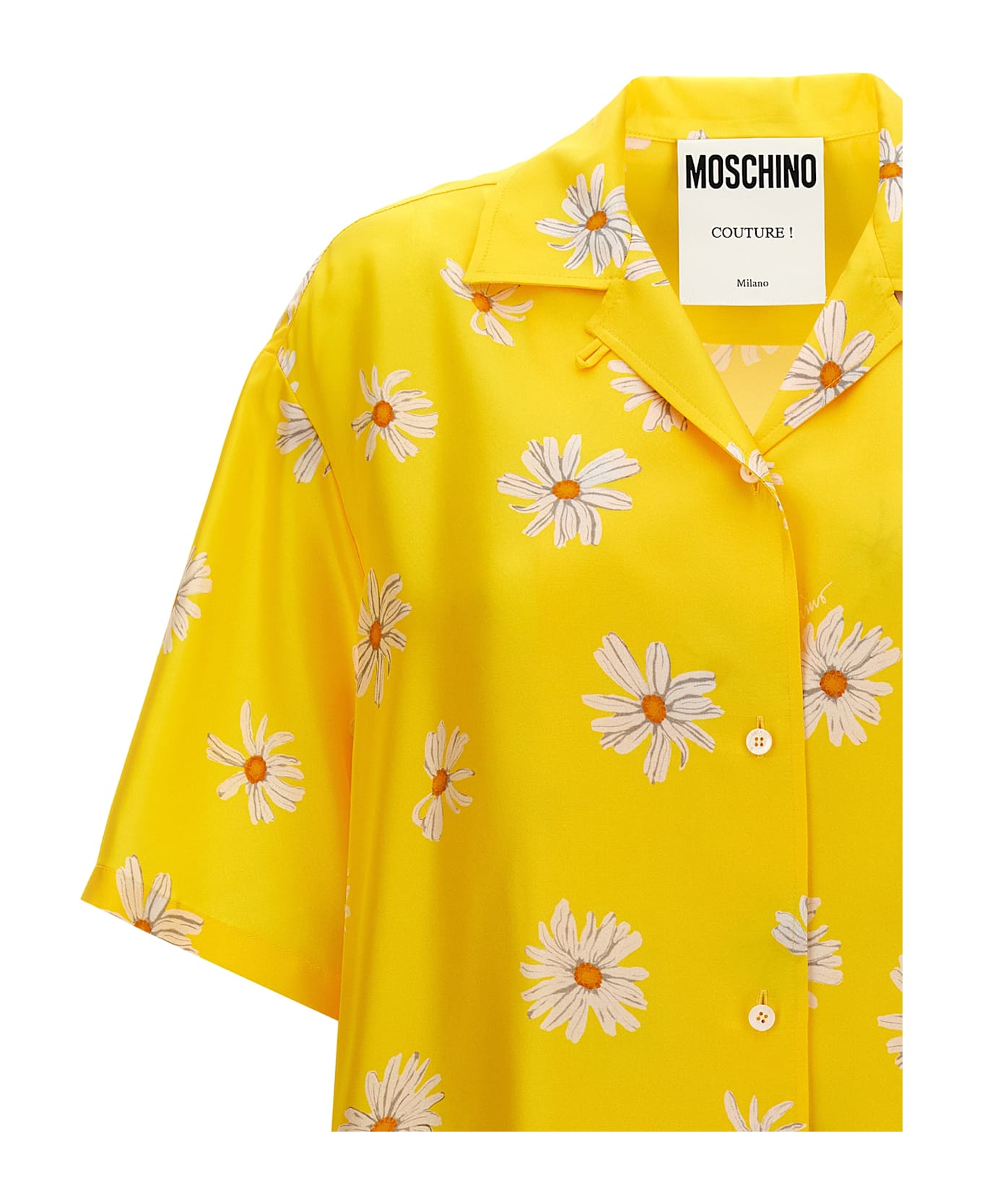 Moschino 'margherite' Print Shirt - Yellow