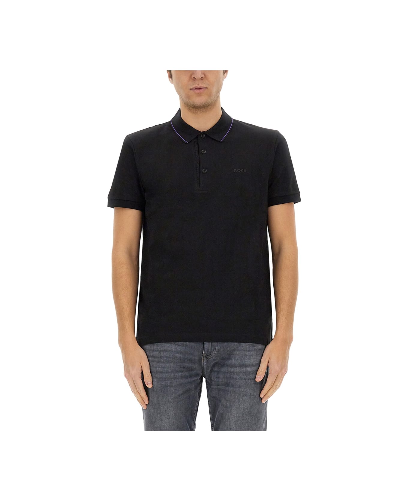 Hugo Boss Polo "paule 4" - BLACK