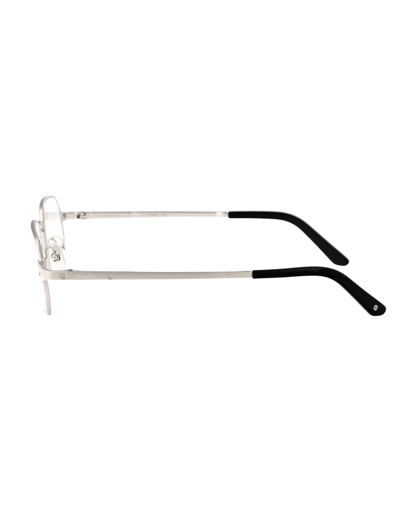 Cartier Eyewear Ct0442o Glasses - 002 SILVER SILVER TRANSPARENT アイウェア