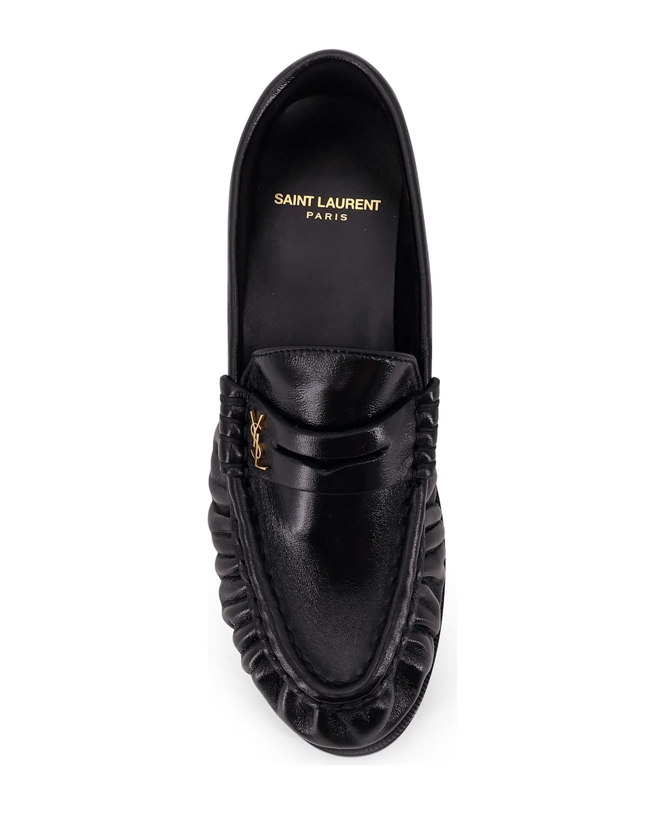 Saint Laurent Le Loafer 15 Moc Leather Loafers - Black