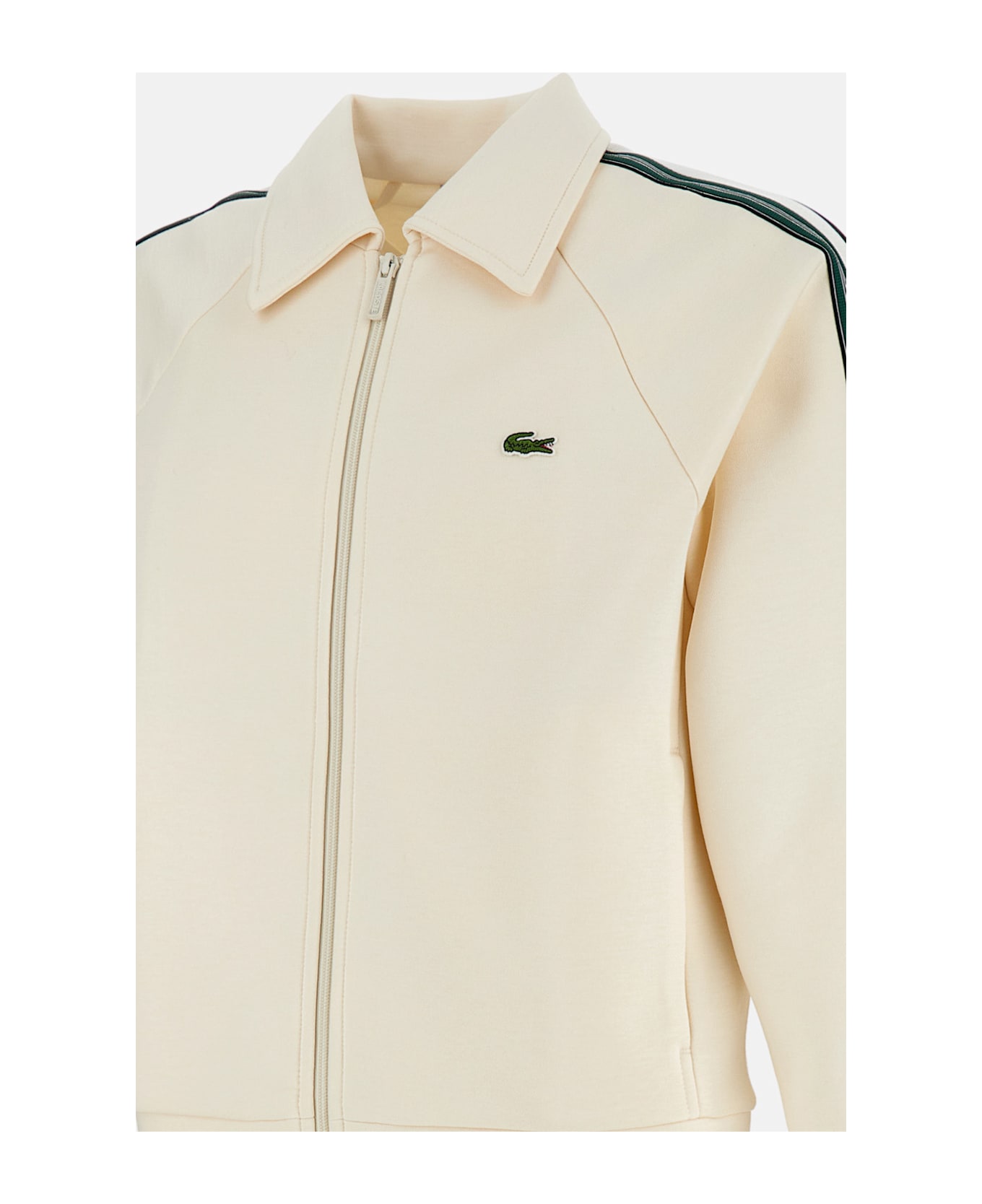 Lacoste Sweastshirt With Zip - White