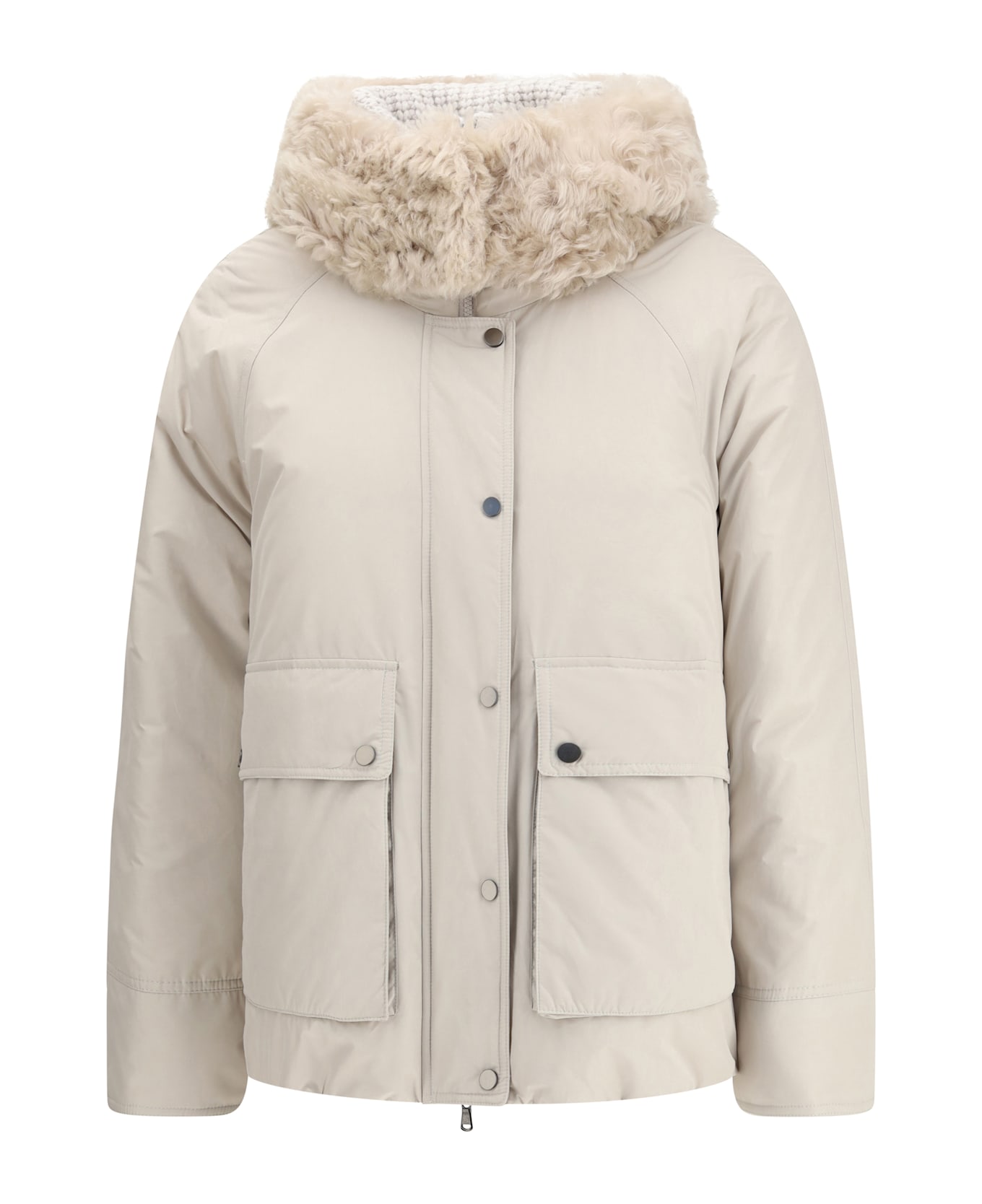 Brunello Cucinelli Techno Cotton Taffeta Parka