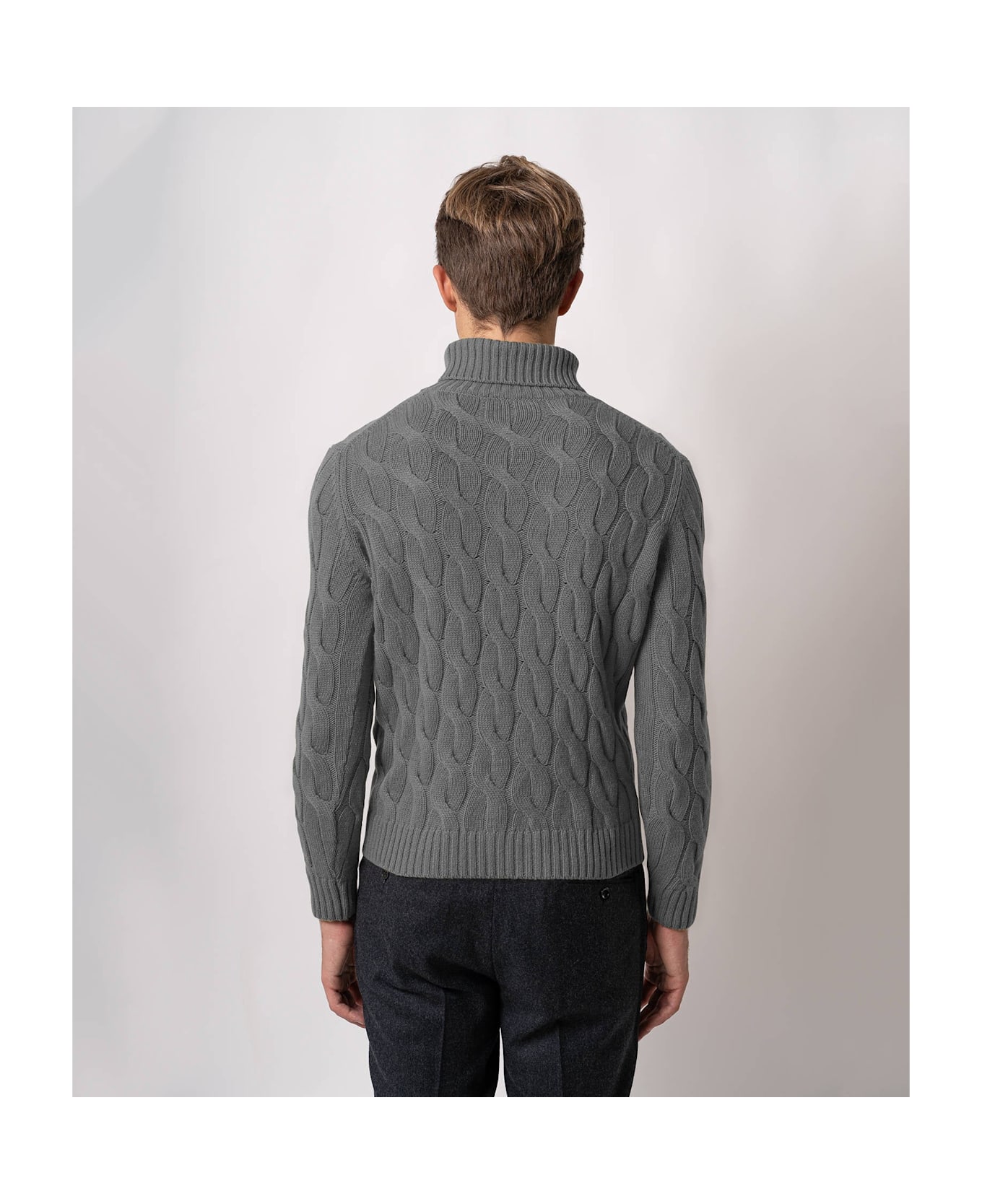 Larusmiani Turtleneck Sweater Col Du Pillon Sweater - DimGray