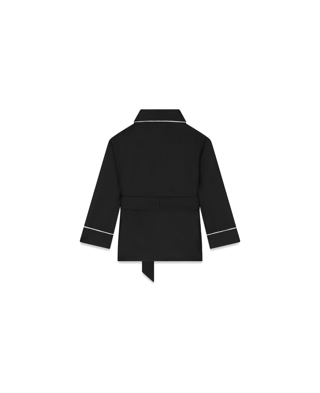 Dolce 
Gabbana Robe Shirt With Belt - BLACK