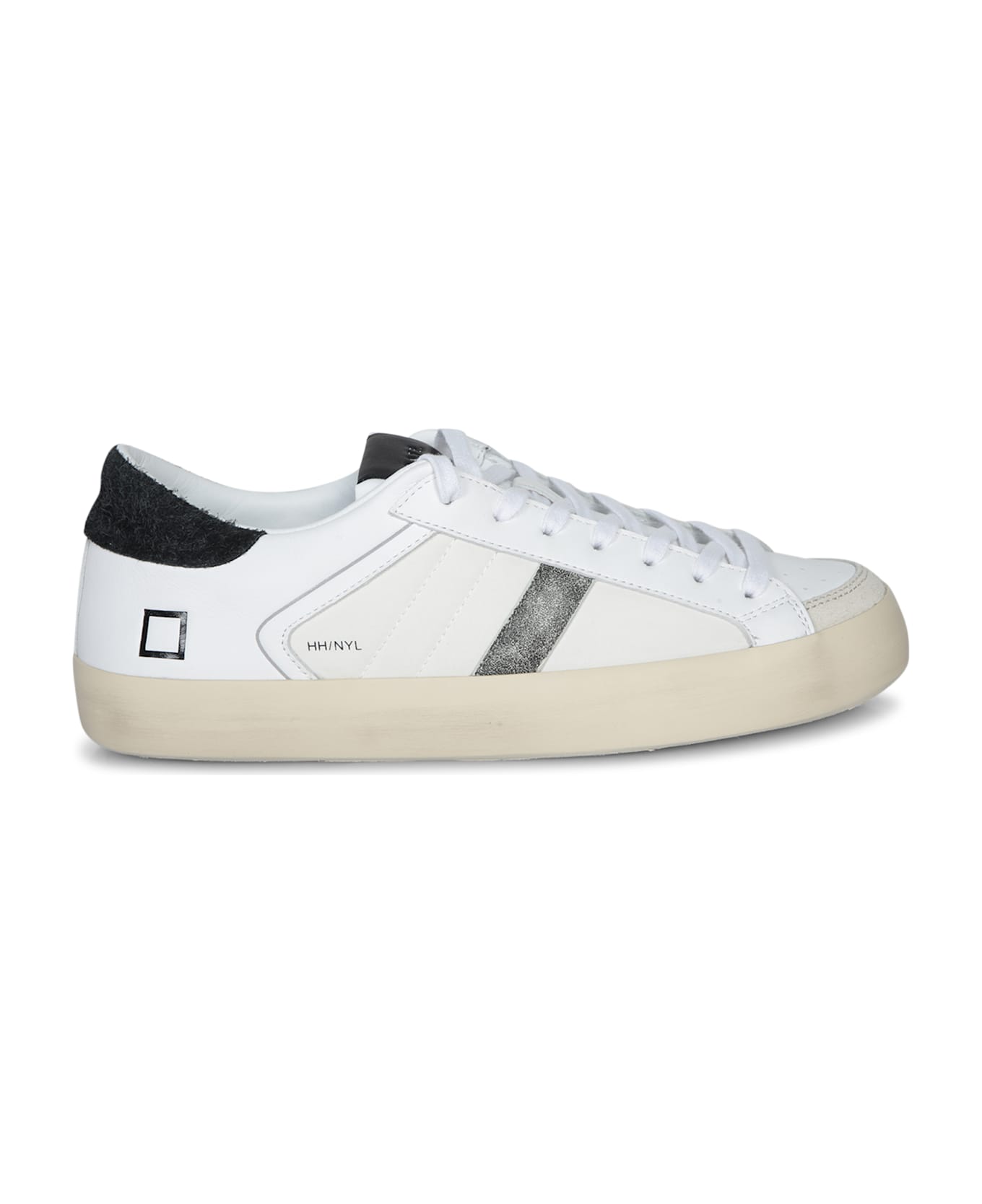 D.A.T.E. Hill Low Nyl White-black Sneakers - White