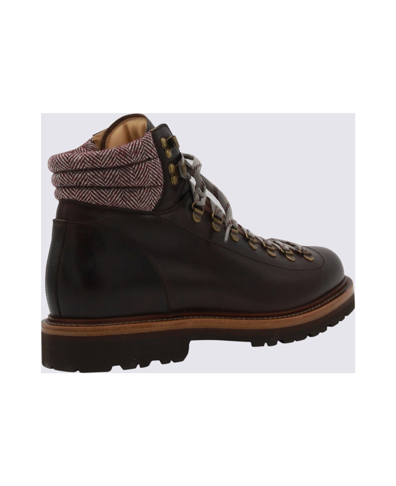 Brunello Cucinelli Dark Brown Leather Boots - Brown