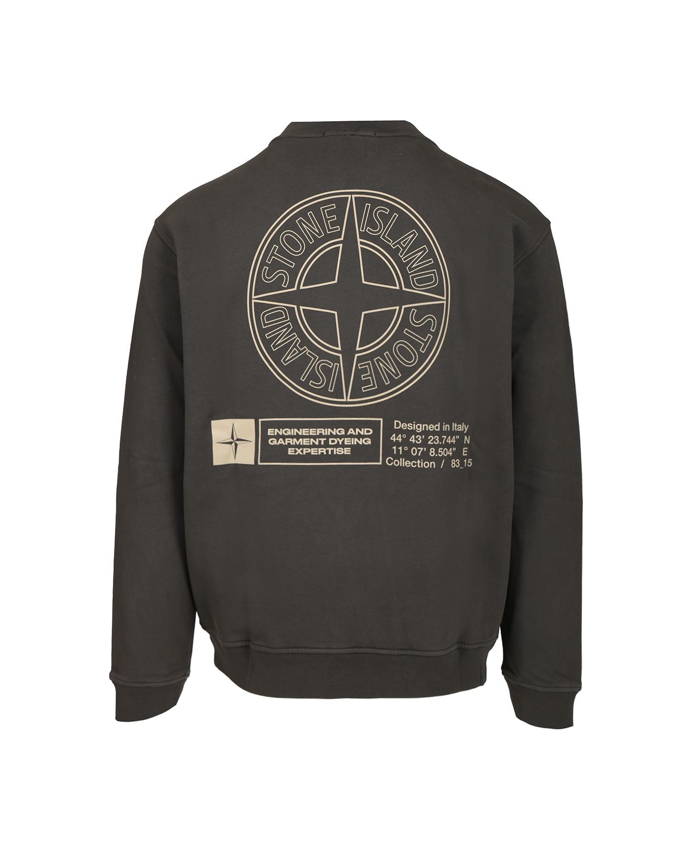 Stone Island Oversized Crewneck Sweatshirt - LEAD
