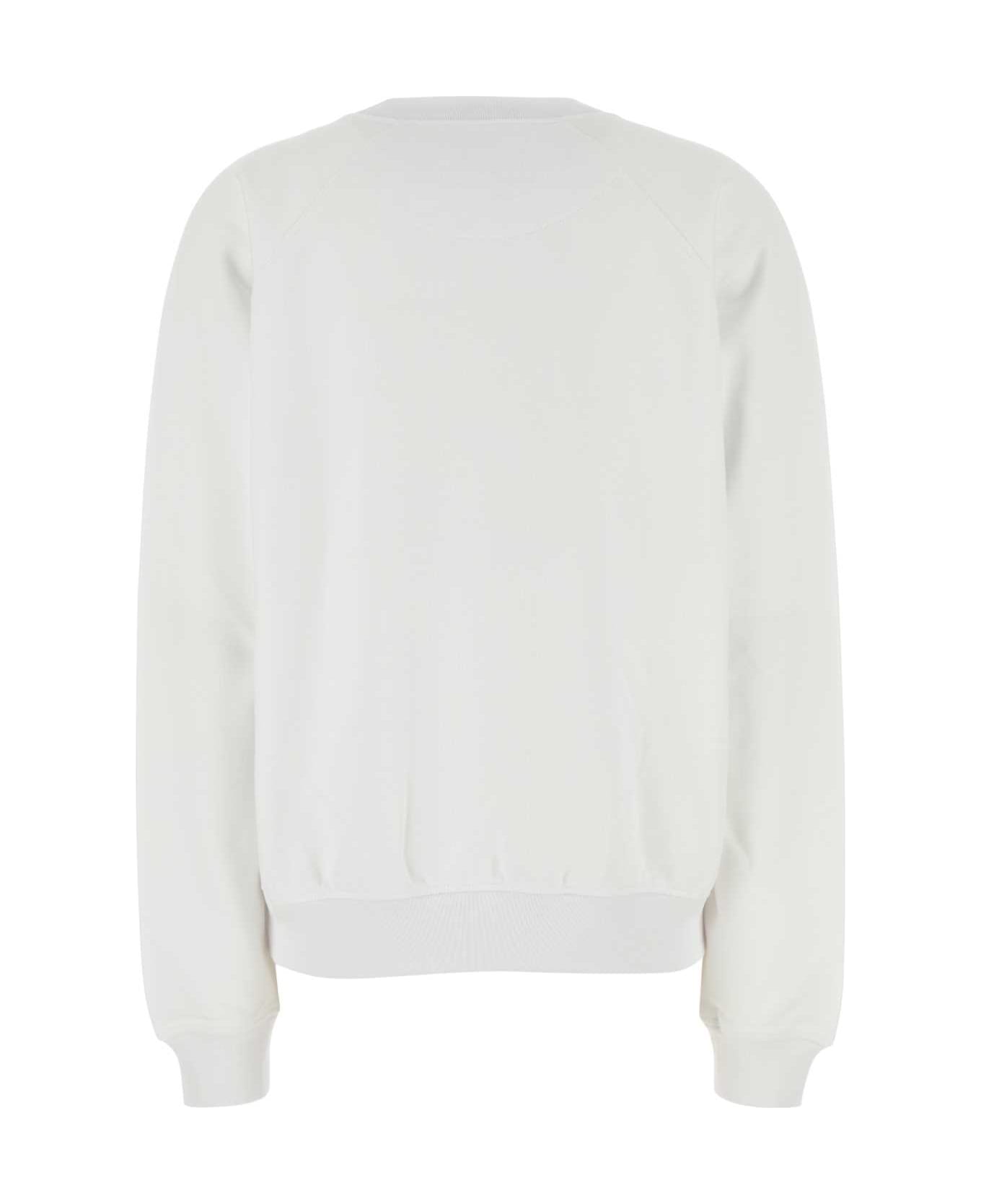 Vivienne Westwood White Cotton Oversize Sweatshirt - Bianco
