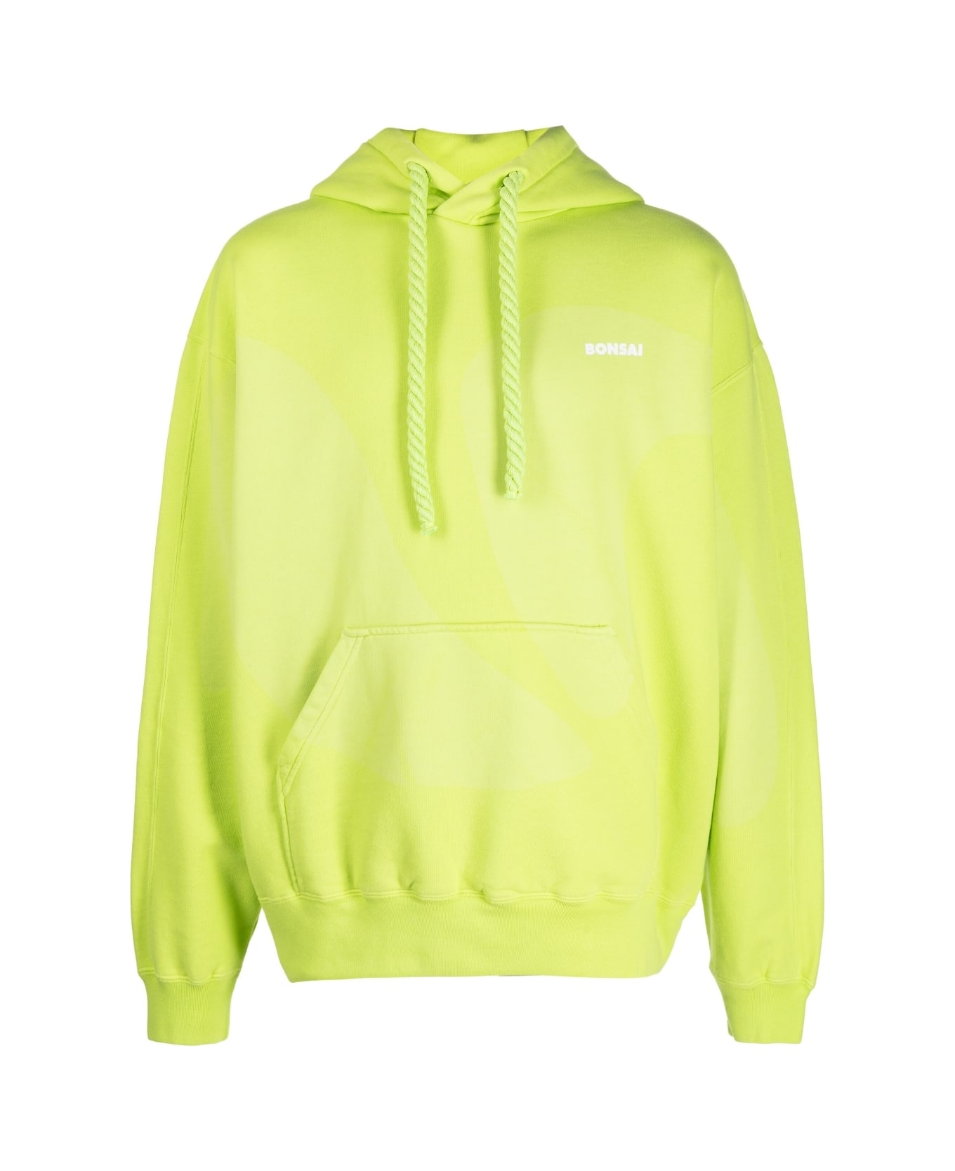 Bonsai Printed Cotton Hoodie - Green