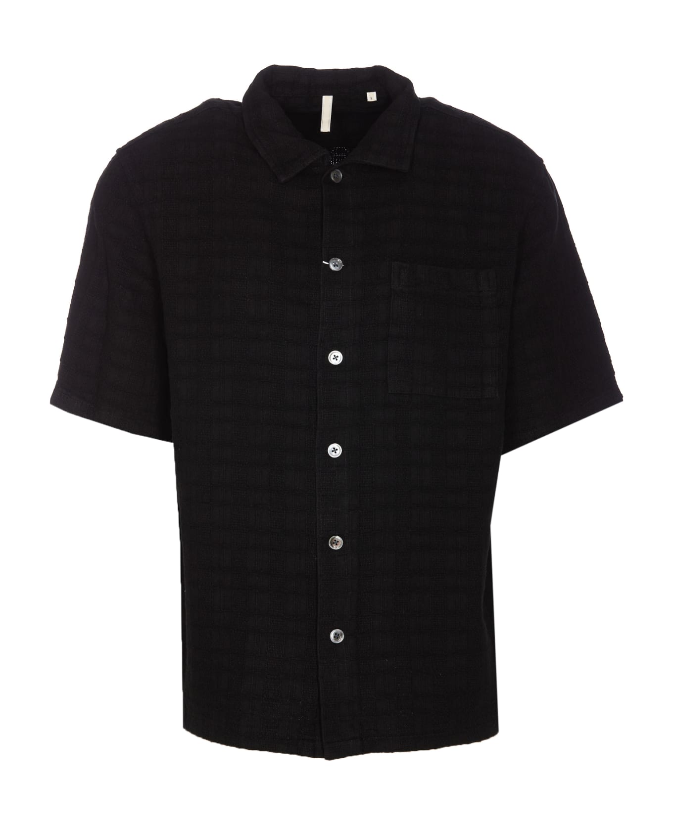 Sunflower Spacey Short Sleeves Shirt - Black